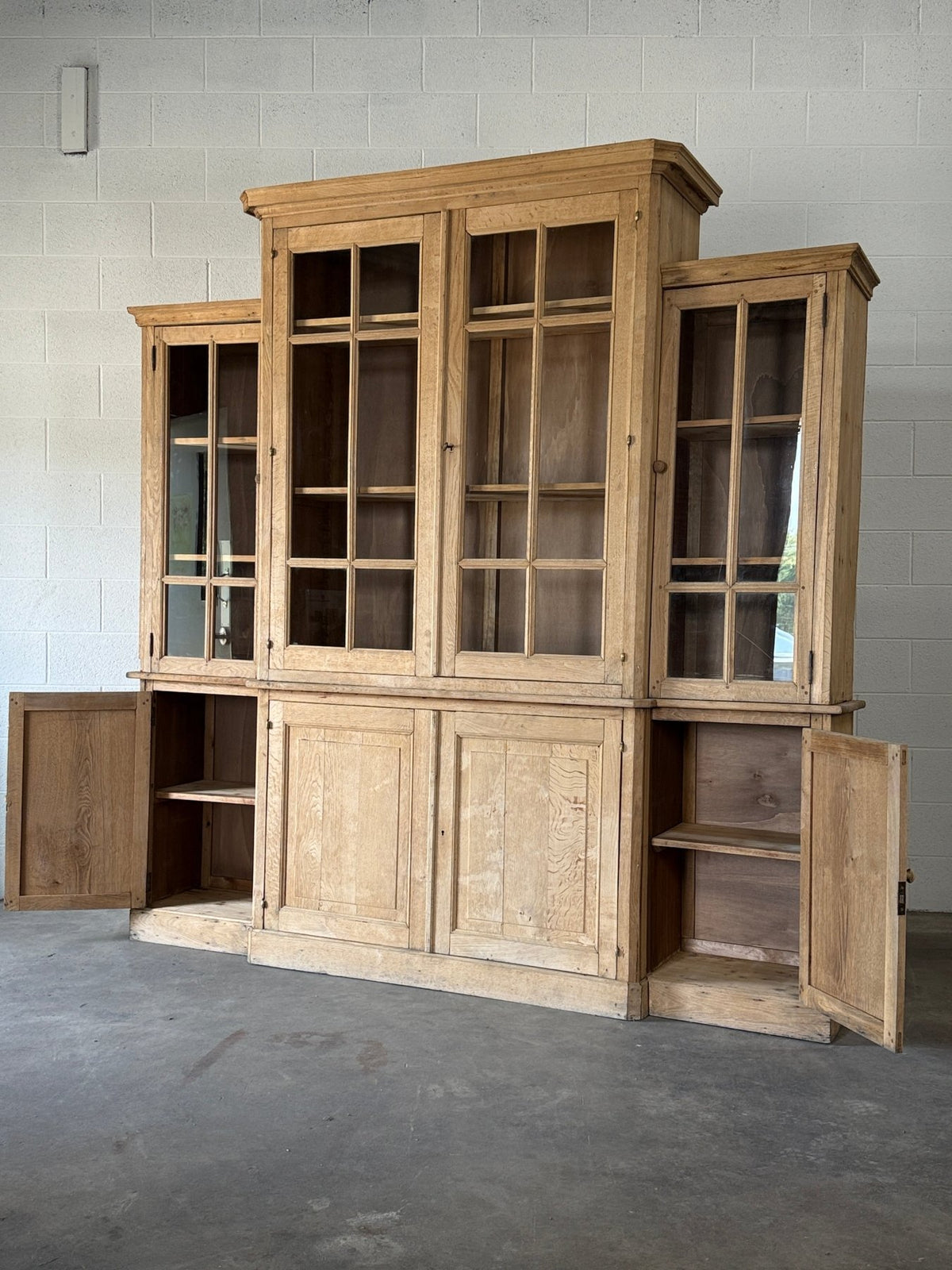 Antique French Oak Display Cupboard - House on Horizon