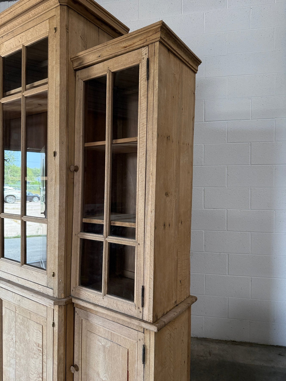 Antique French Oak Display Cupboard - House on Horizon