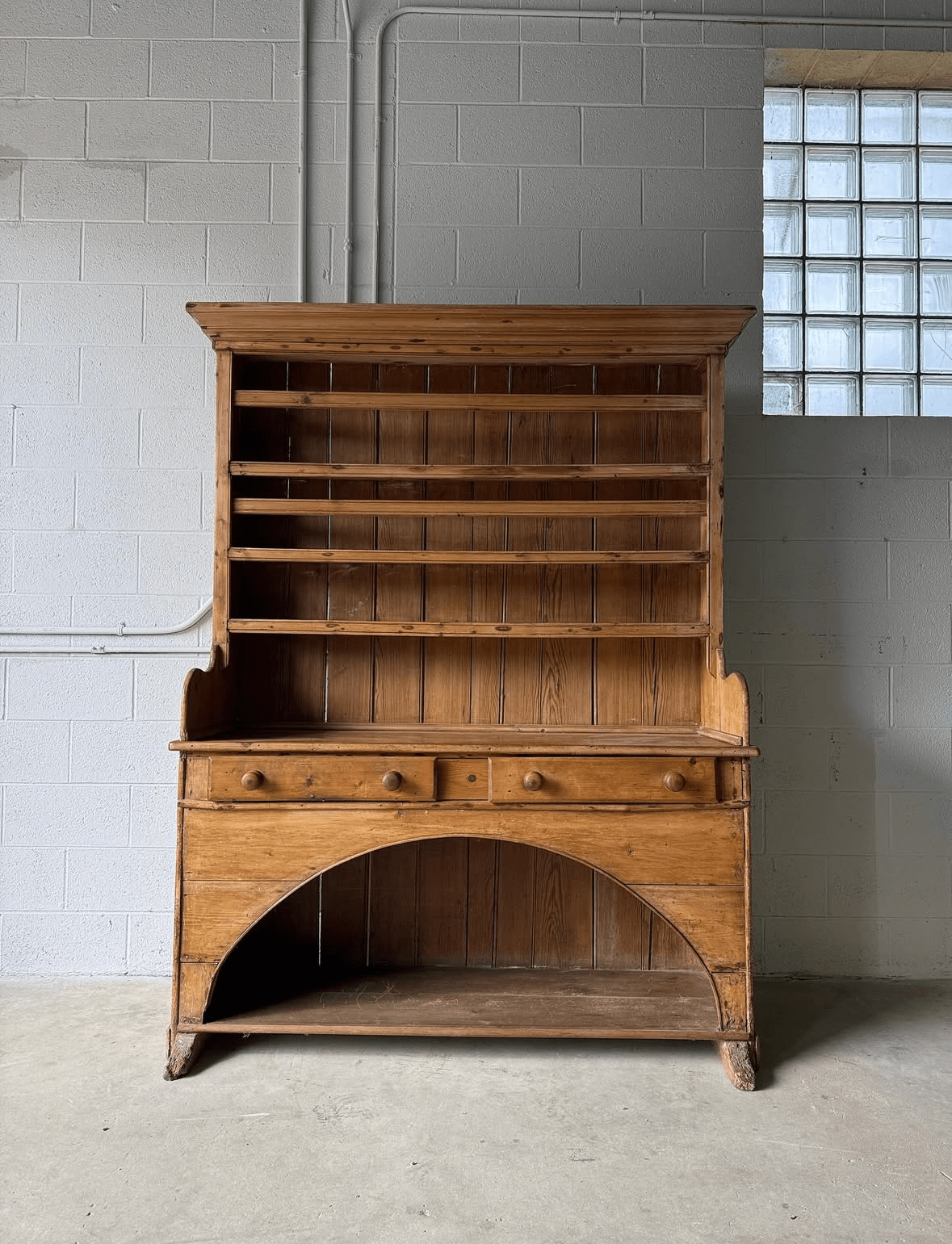Antique Irish pine kitchen dresser - House on Horizon