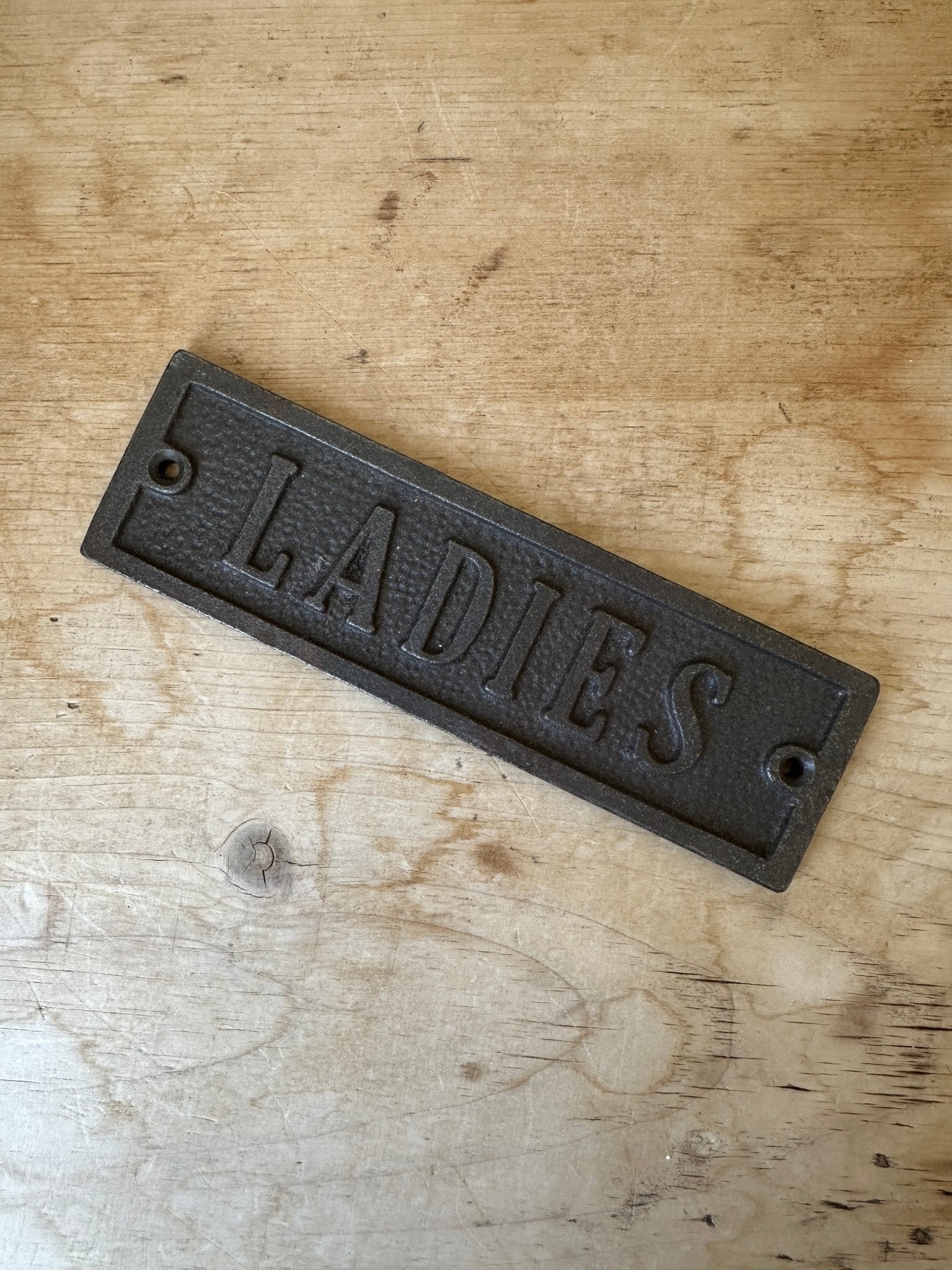 Antique ladies sign - House on Horizon