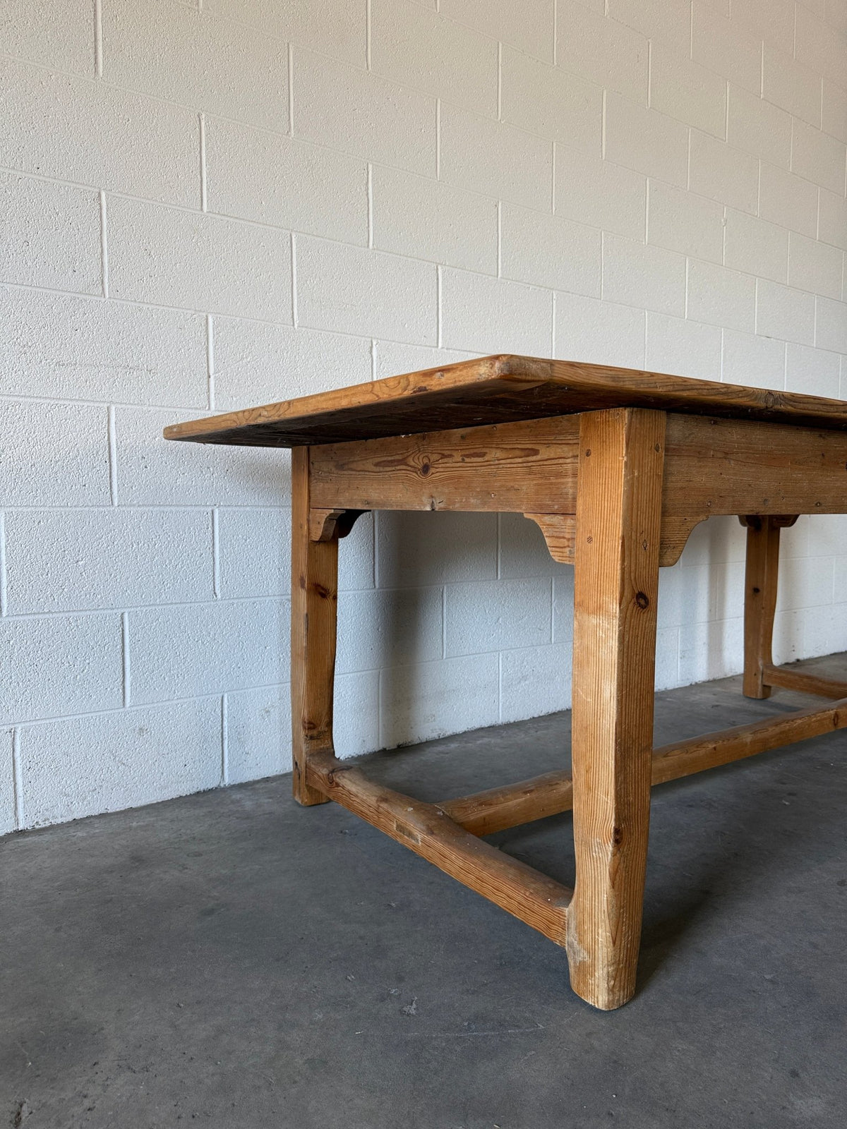 Antique Pine Dining Table - House on Horizon
