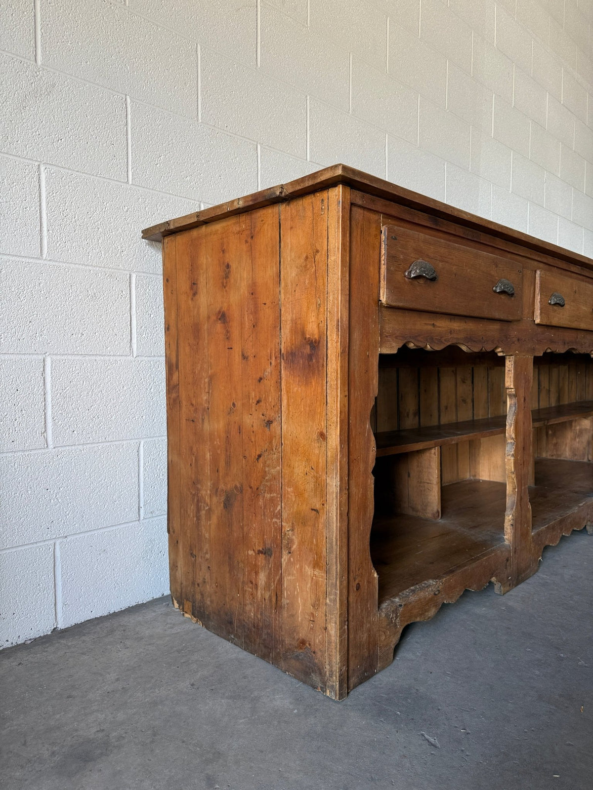 Antique pine fishmonger’s sideboard - House on Horizon