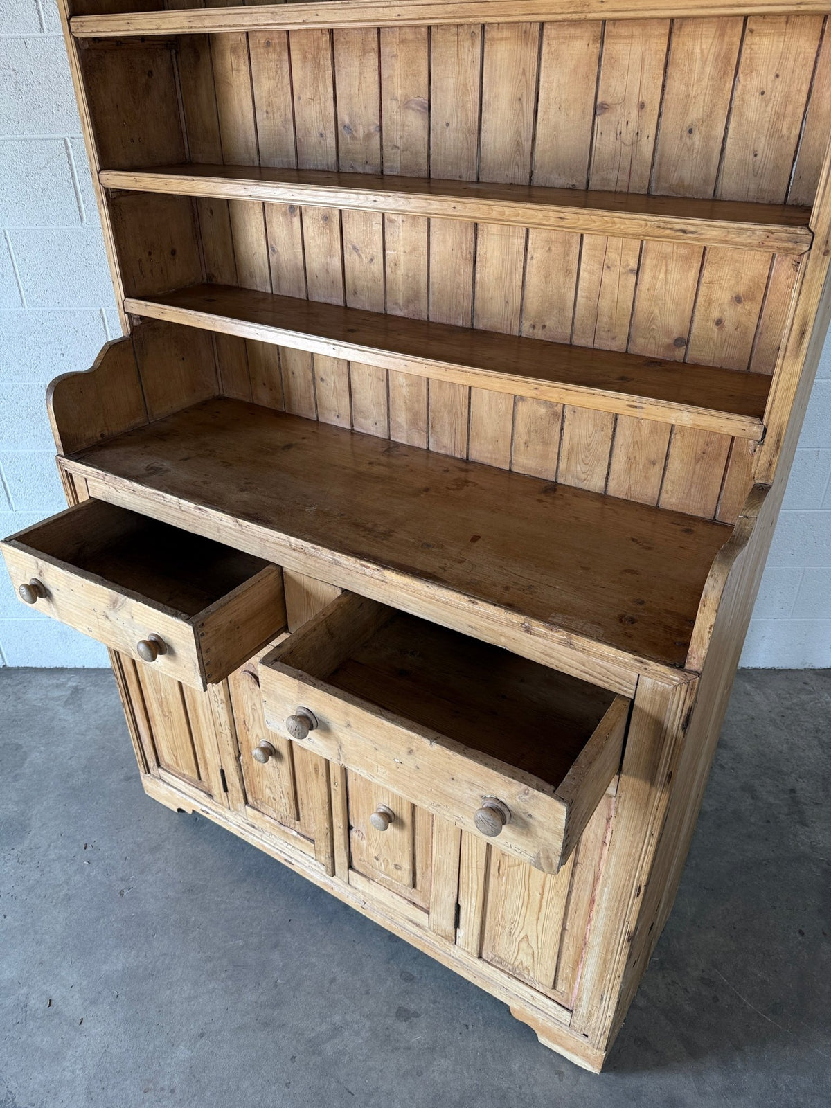 Antique Pine Hutch - House on Horizon