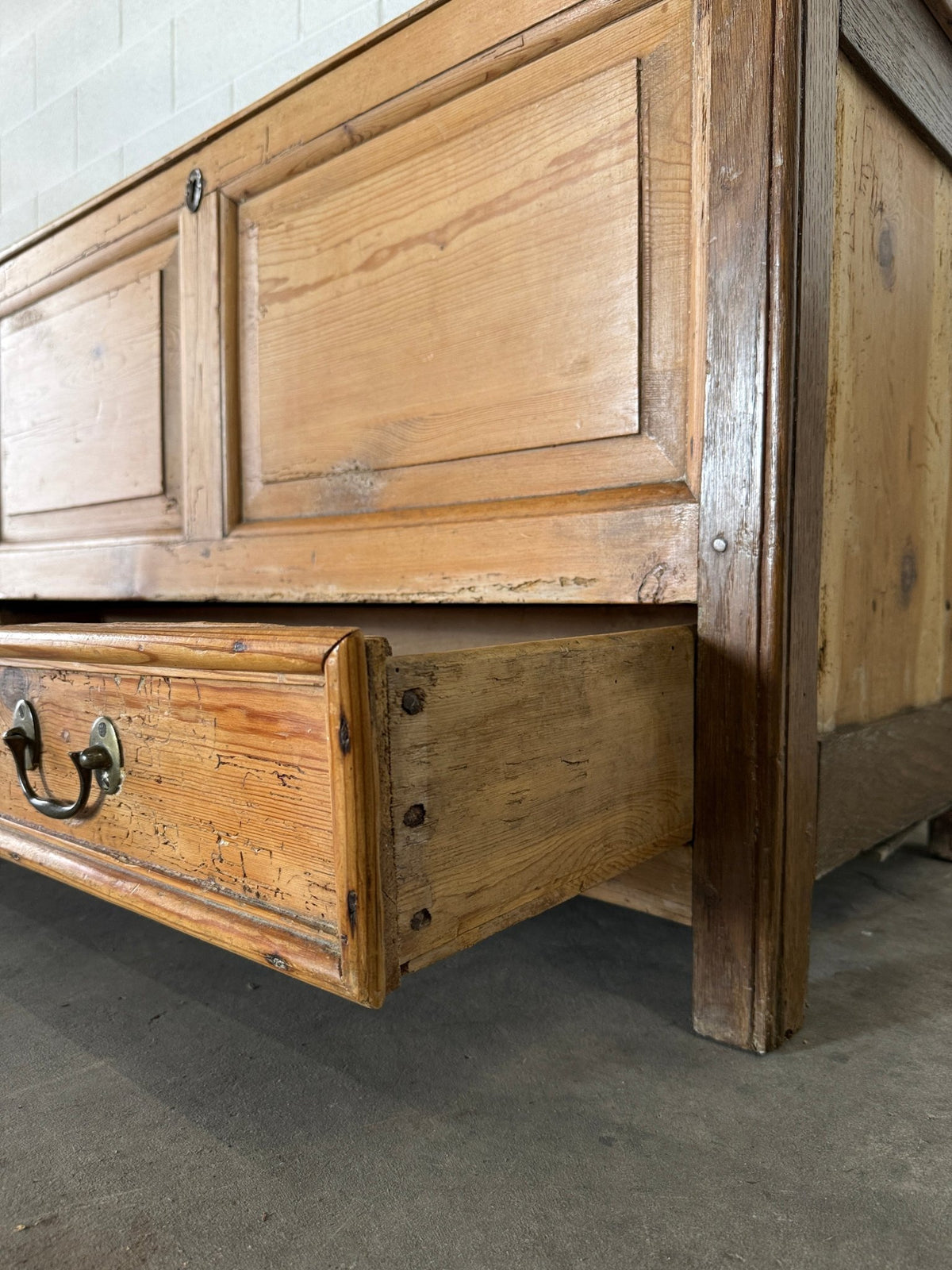 Antique pine mule chest - House on Horizon