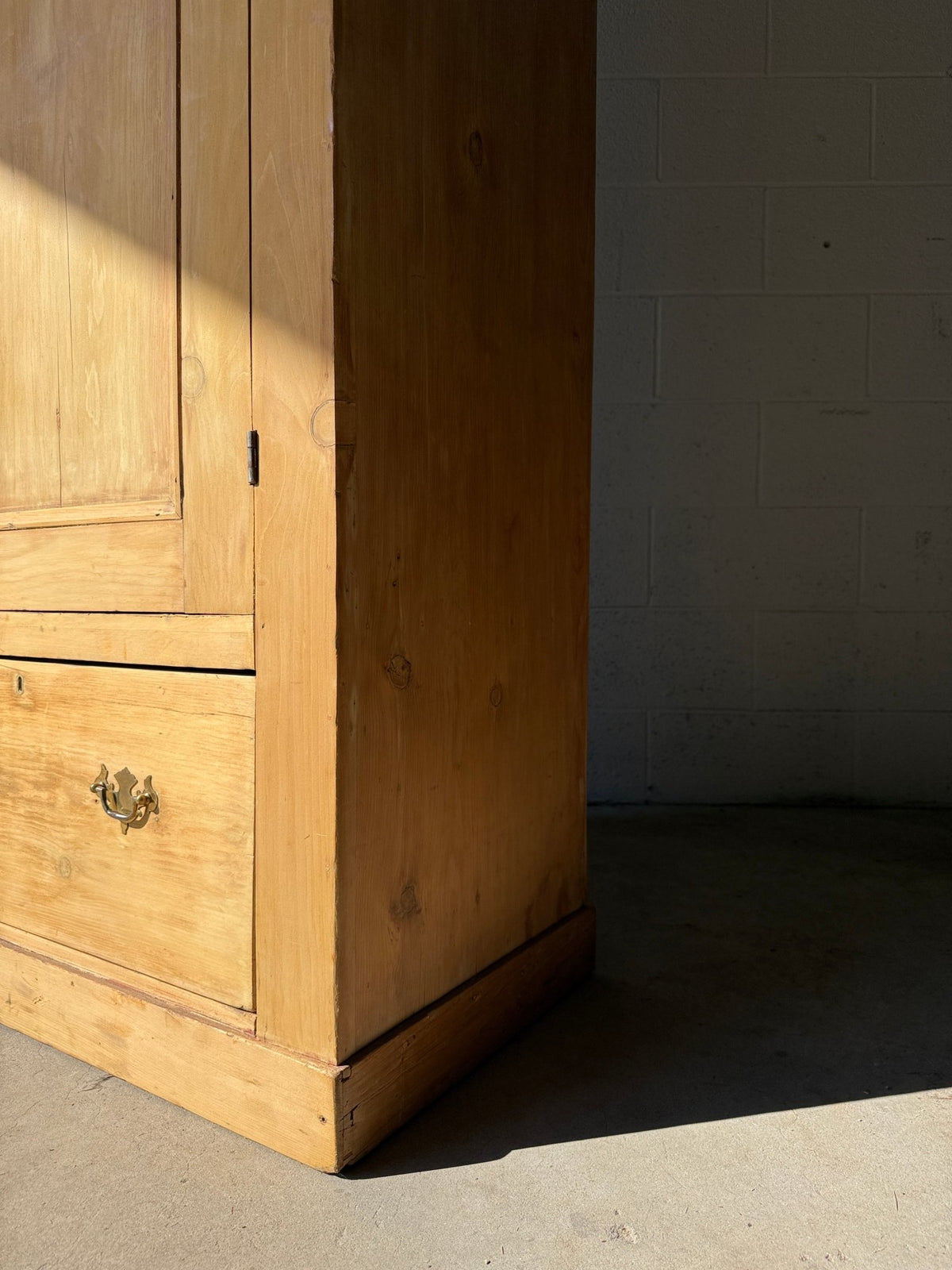 Antique pine single door wardrobe - House on Horizon