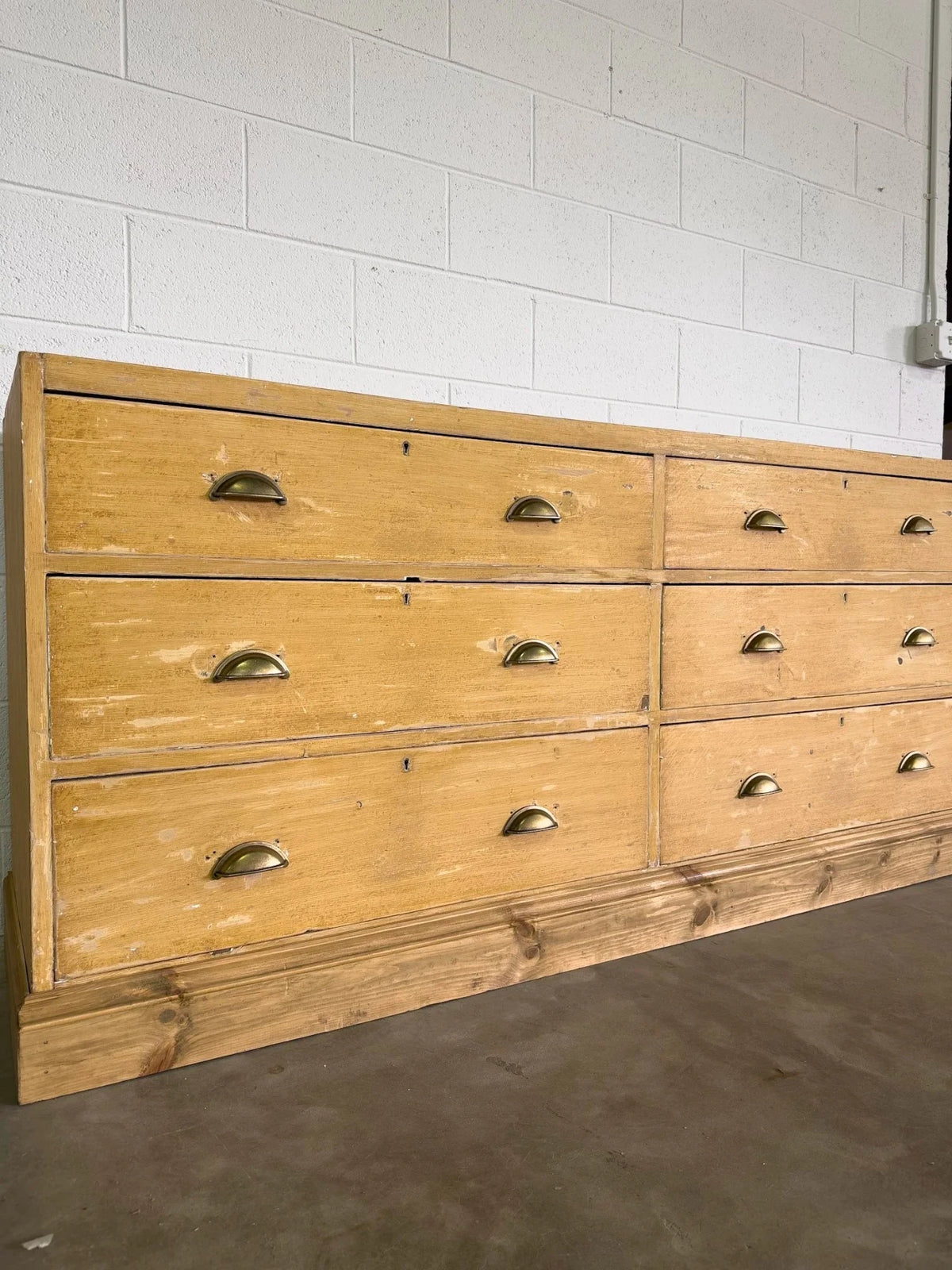 Antique pine six drawer dresser or sideboard - House on Horizon