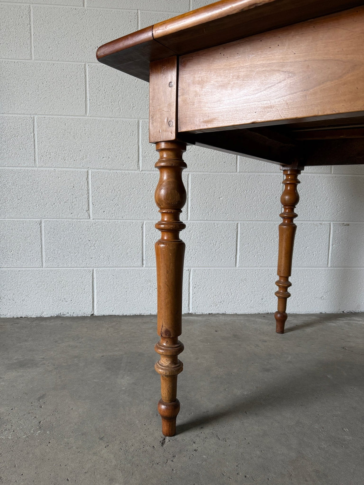 Beautiful antique French cherry dining table - House on Horizon