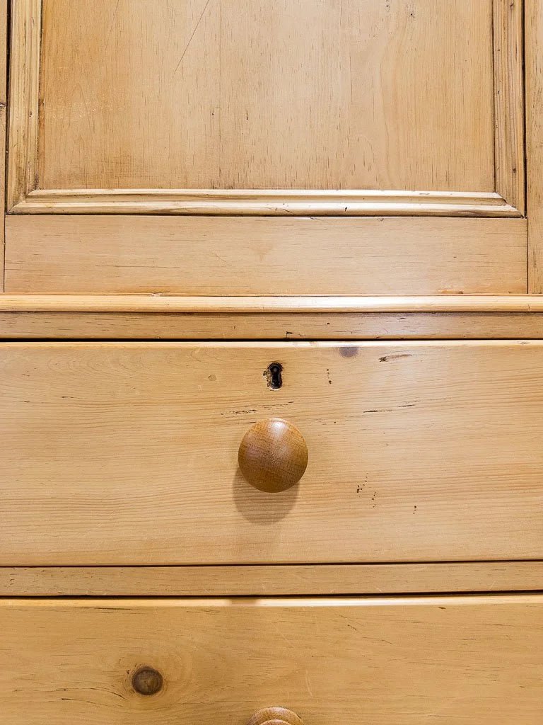 Classic antique English linen press - House on Horizon