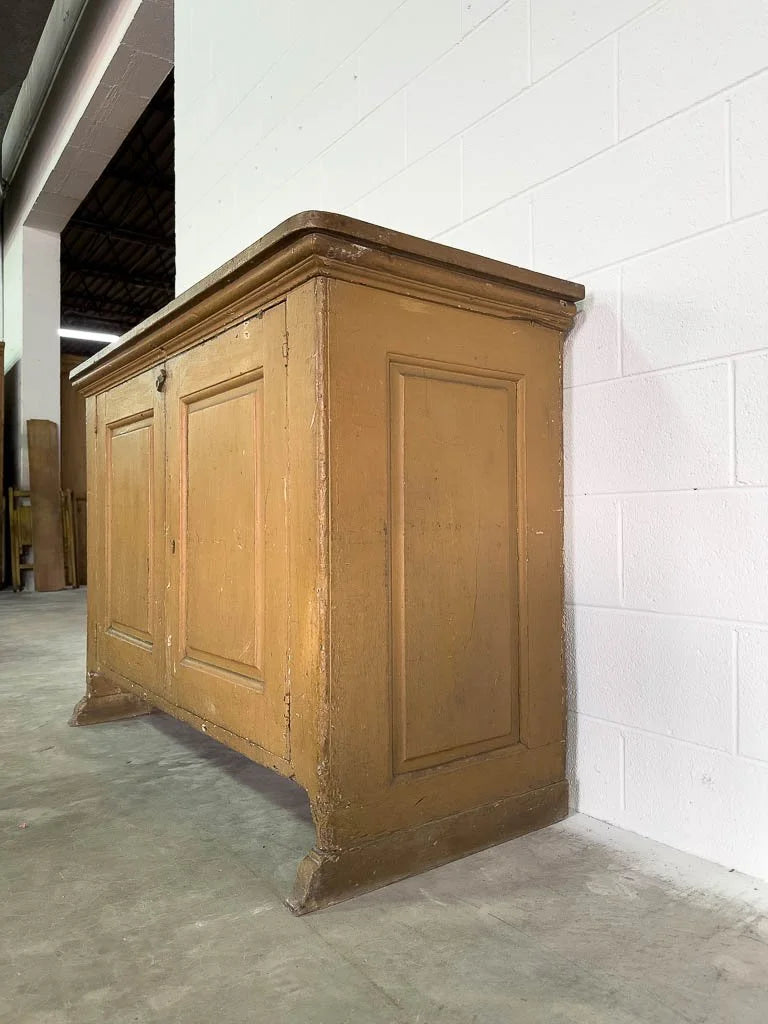 Antique cupboard with a shelved interior