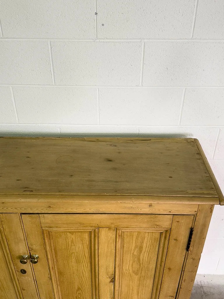 Antique English pine cupboard