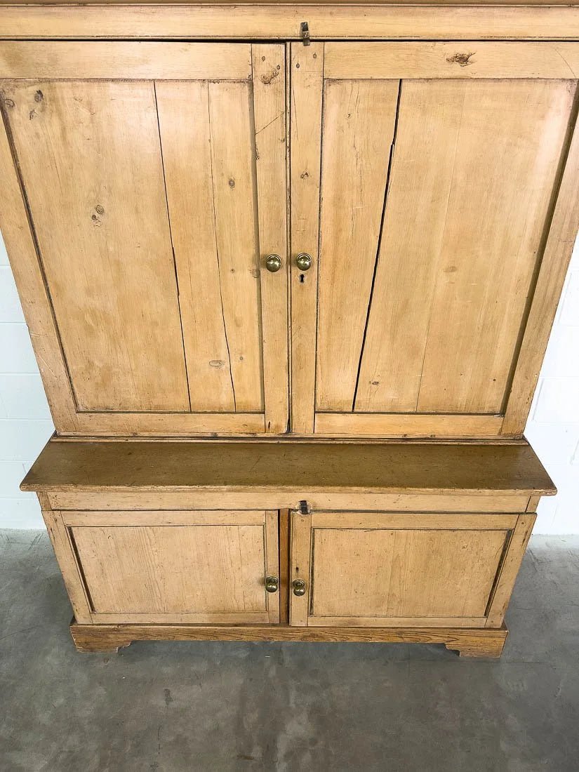 English pine antique larder or country house cupboard - House on Horizon
