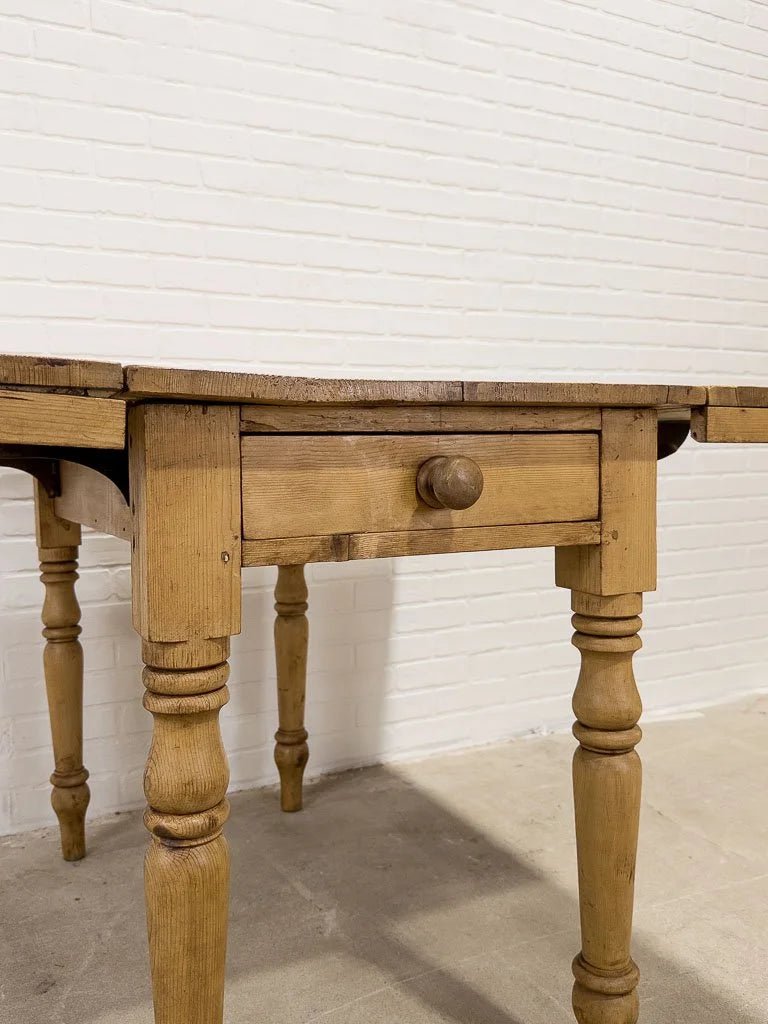 English pine drop leaf table - House on Horizon