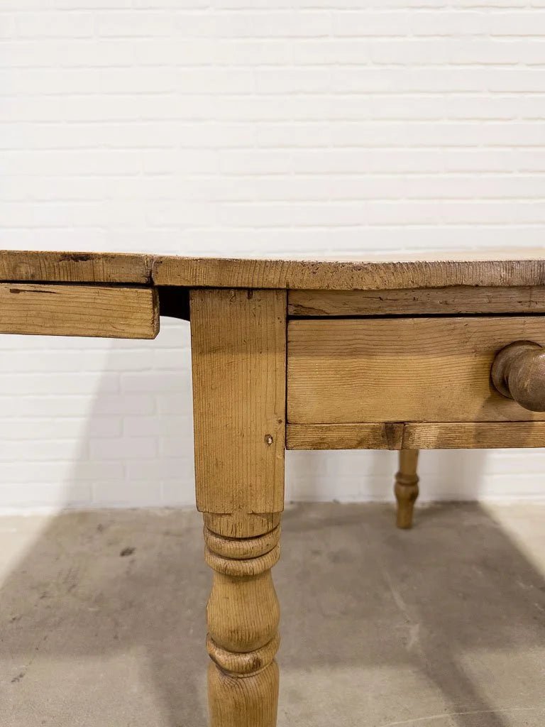 English pine drop leaf table - House on Horizon