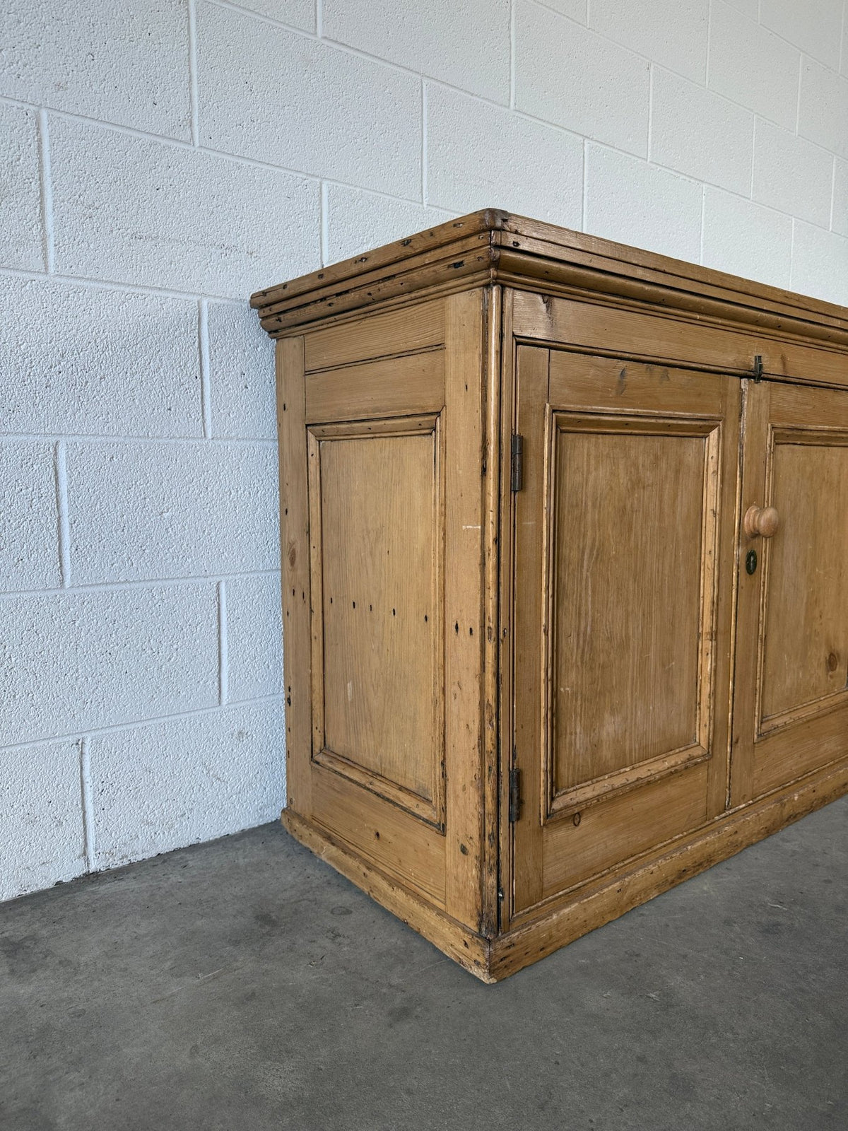English Pine Two-Door Cupboard - House on Horizon