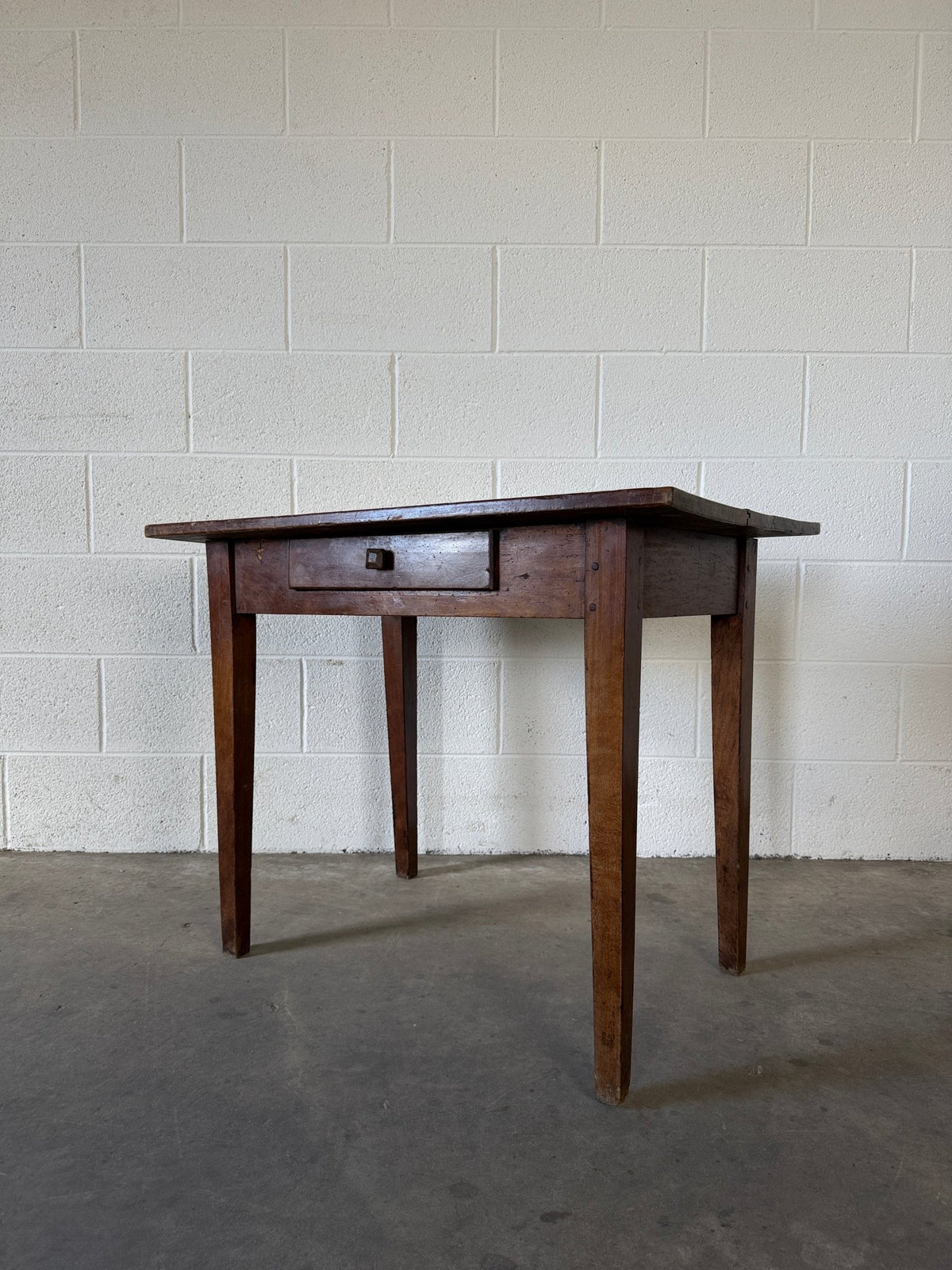 French Antique Fruitwood Side Table - House on Horizon