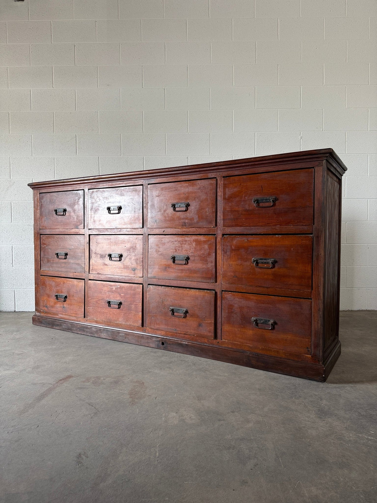 French or Dutch fir Haberdashery Drawers (early 1900's) - House on Horizon