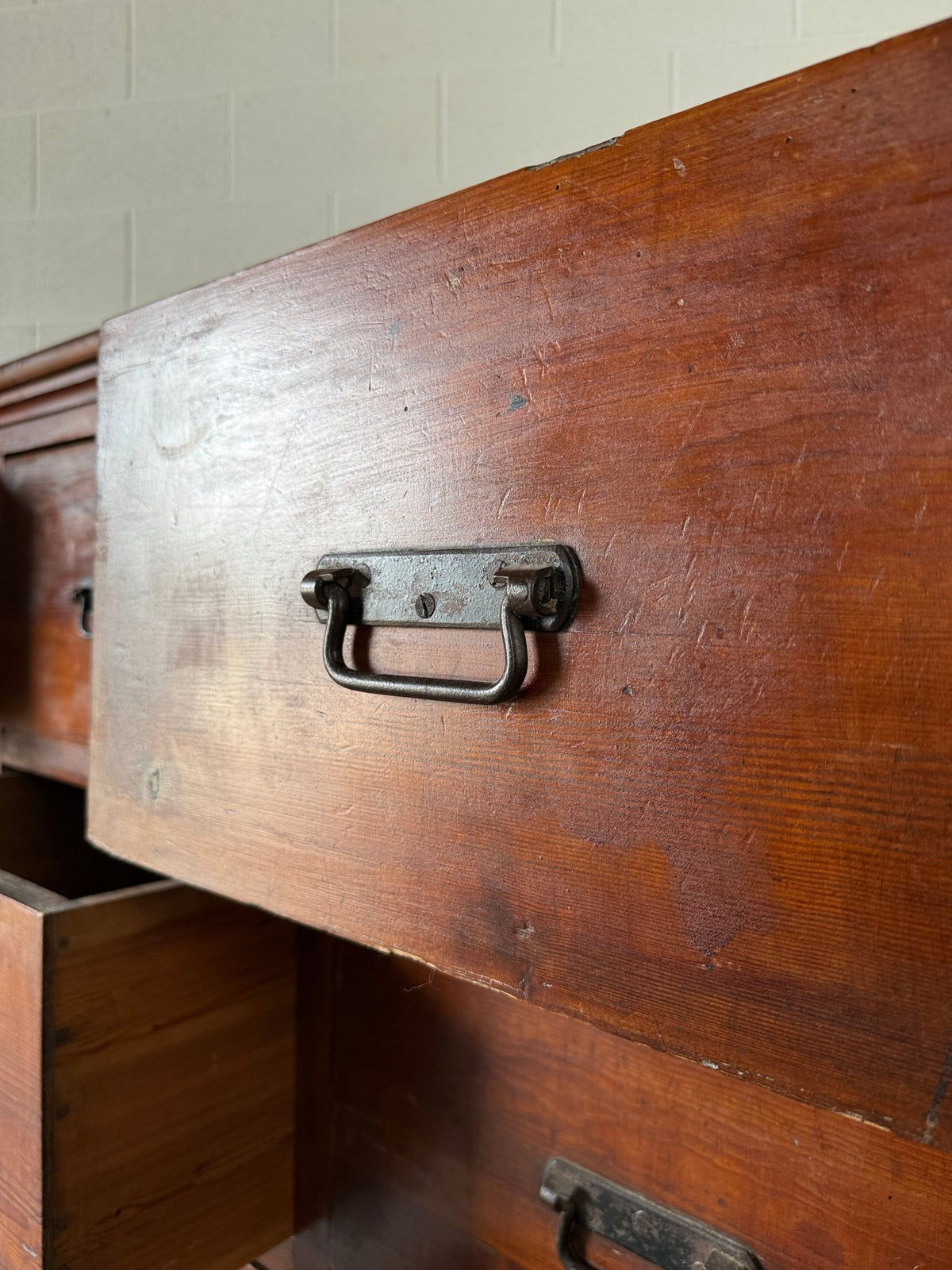 French or Dutch fir Haberdashery Drawers (early 1900's) - House on Horizon