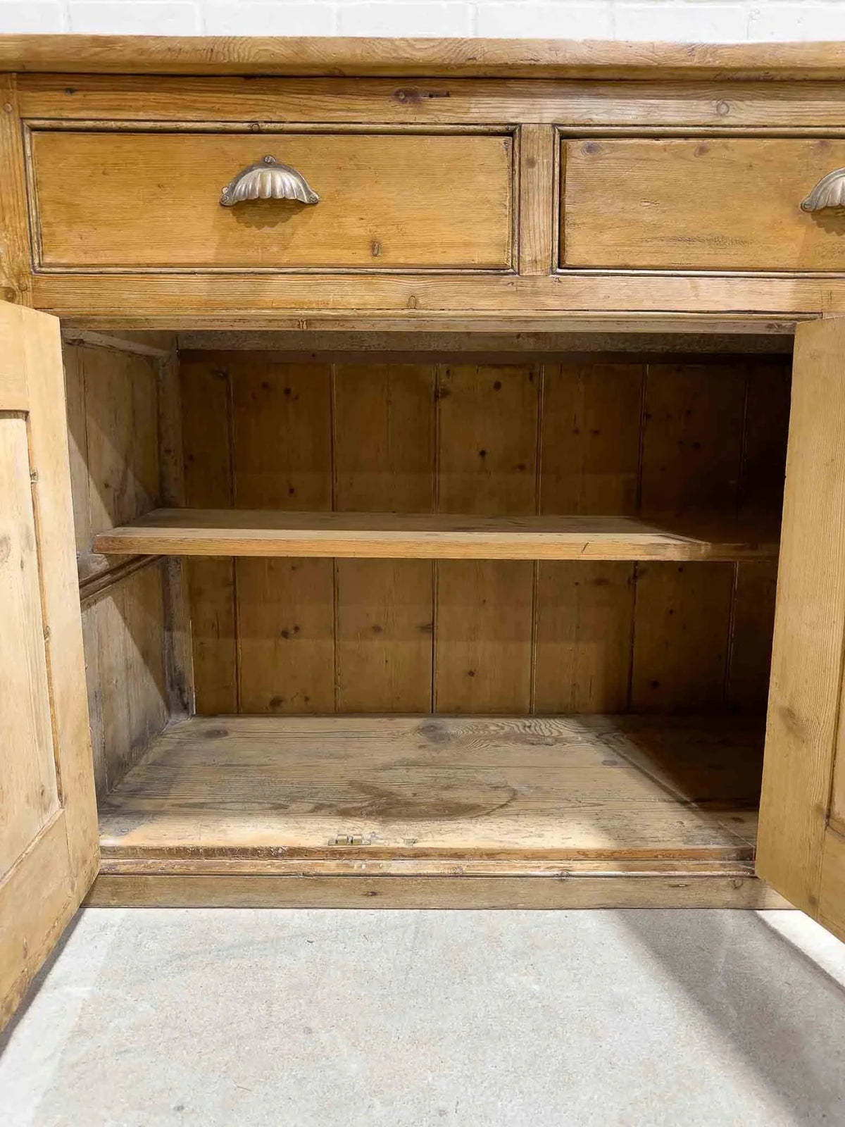 Georgian pine dresser base - House on Horizon