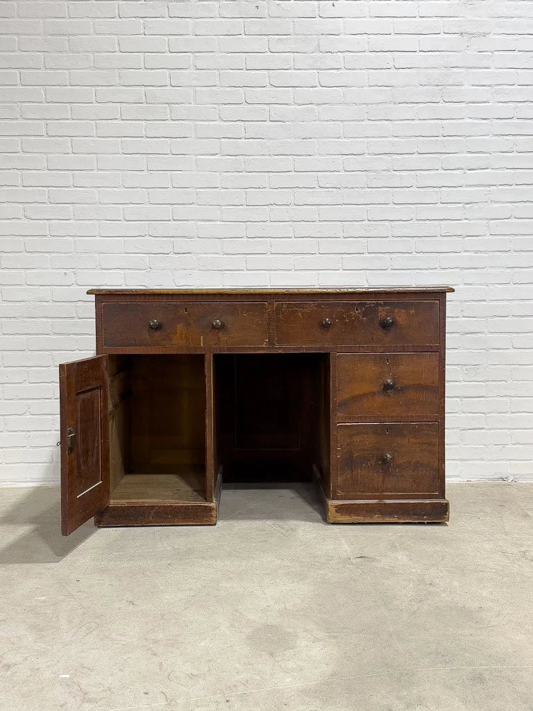Gorgeous antique English desk with a scumble finish - House on Horizon