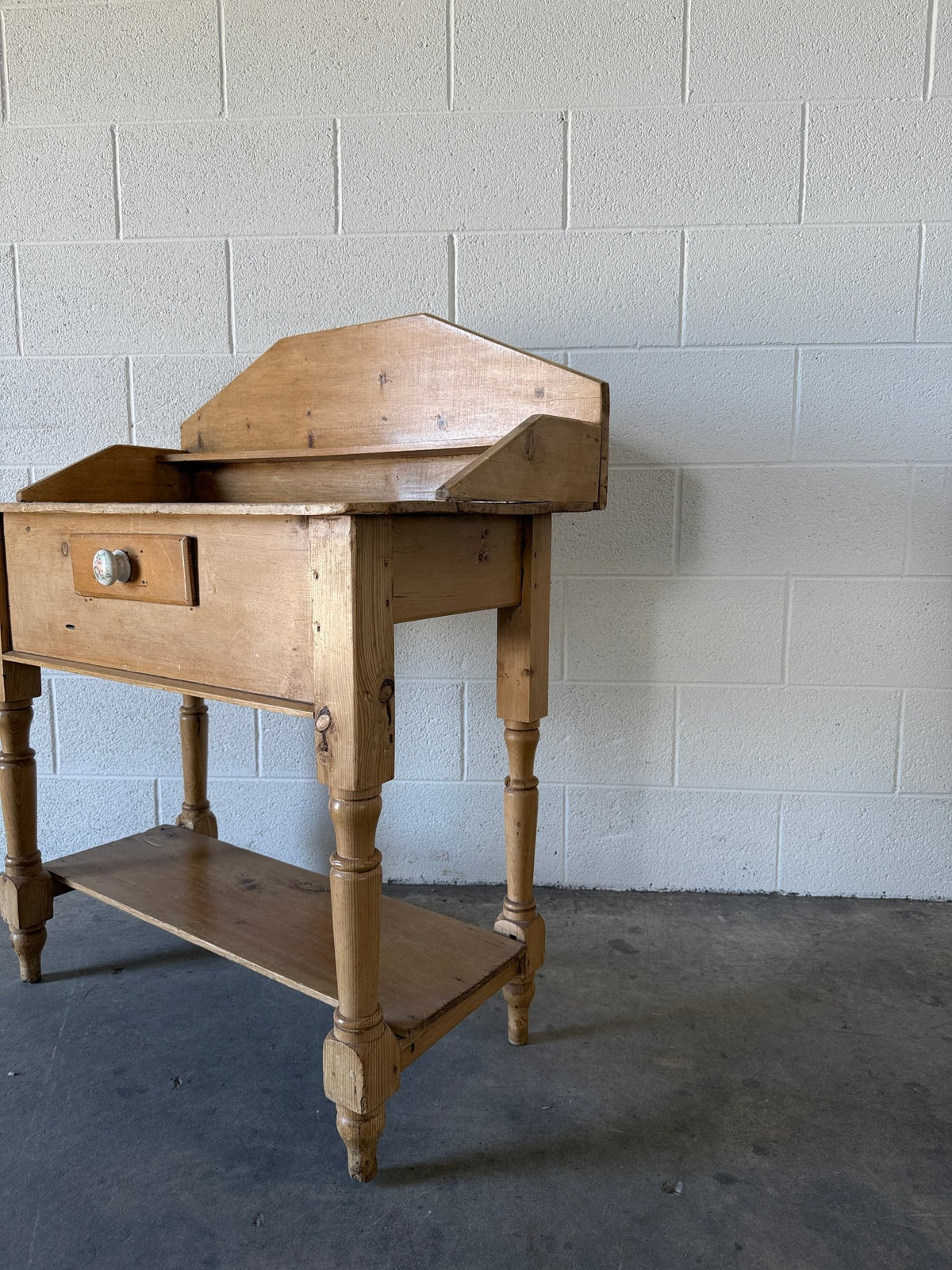 Gorgeous Antique Pine Side Table - House on Horizon