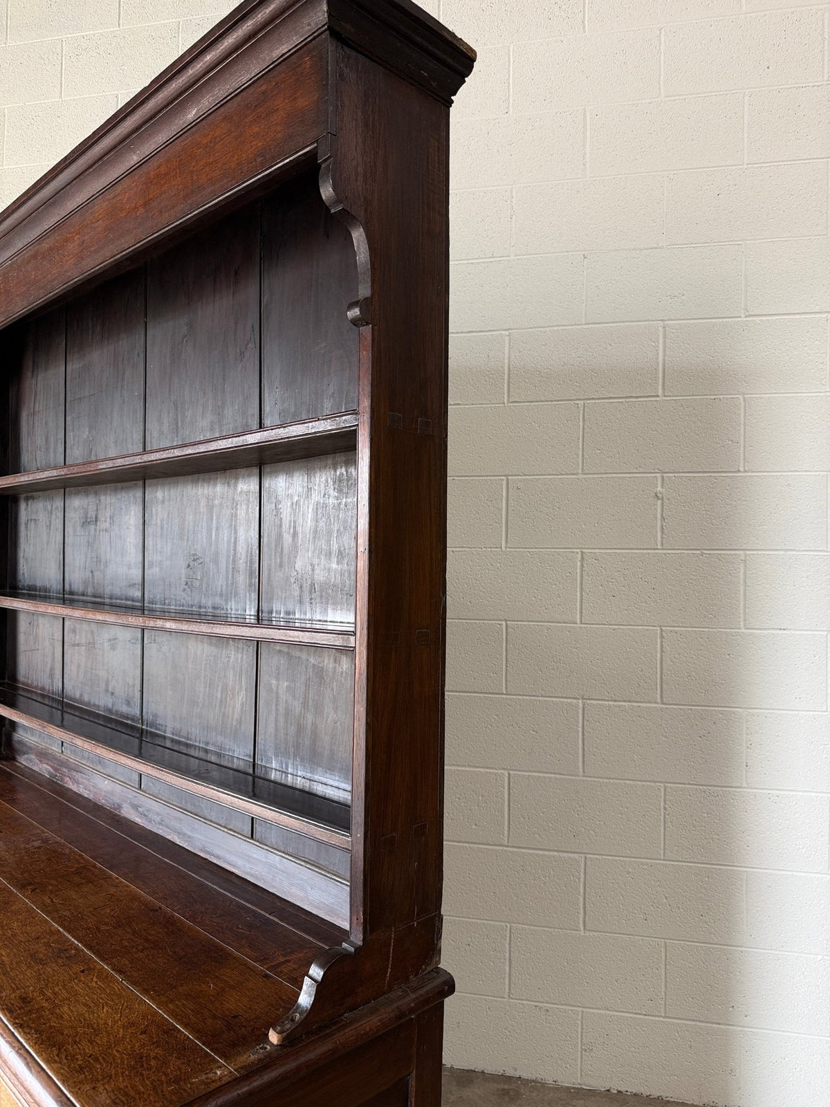 Gorgeous oak kitchen dresser or hutch- imported from England - House on Horizon