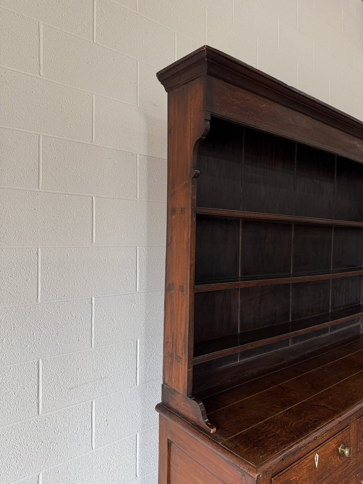 Gorgeous oak kitchen dresser or hutch- imported from England - House on Horizon