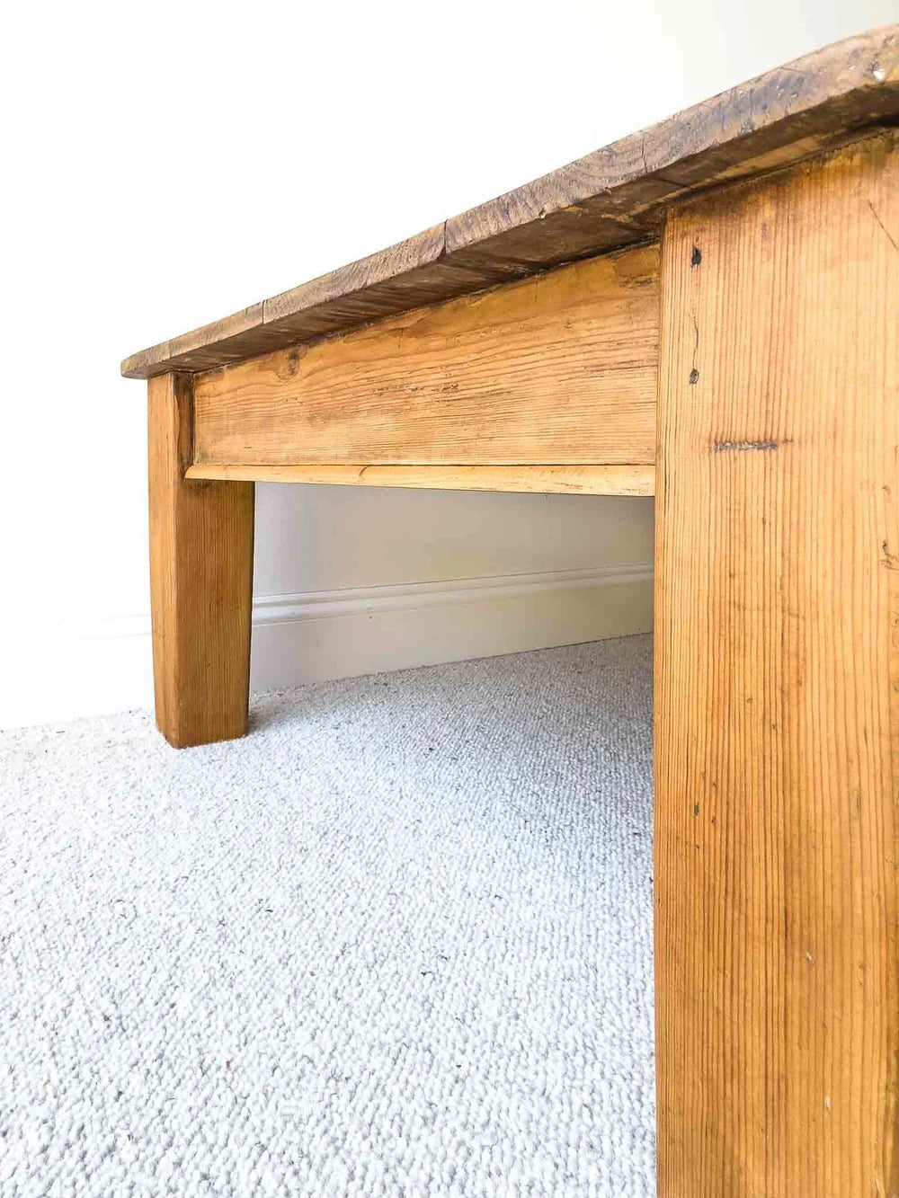 English antique pine coffee table