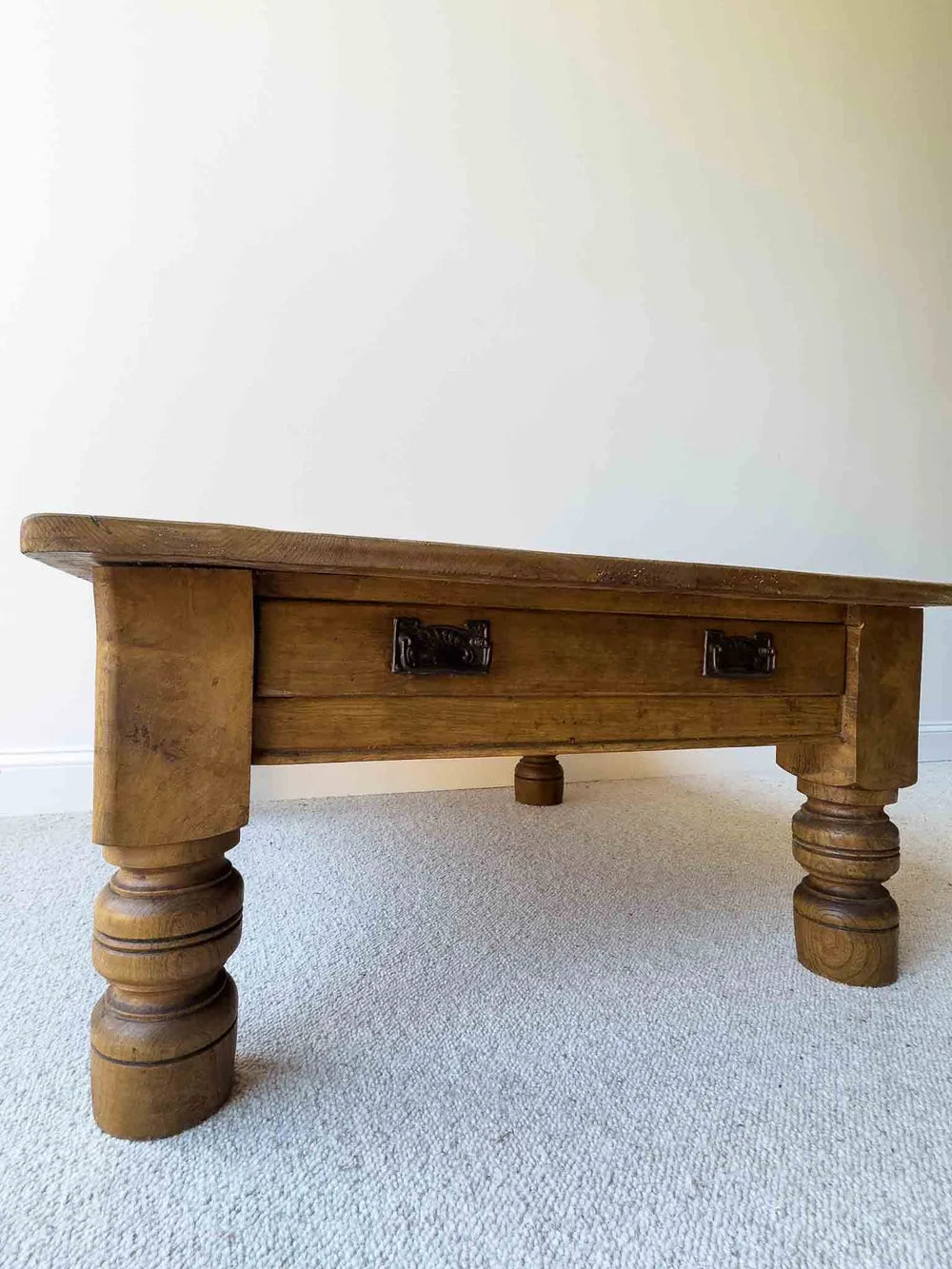 Victorian pine coffee table
