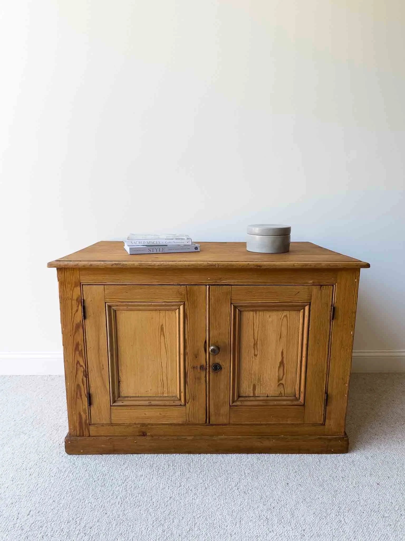 English antique cupboard