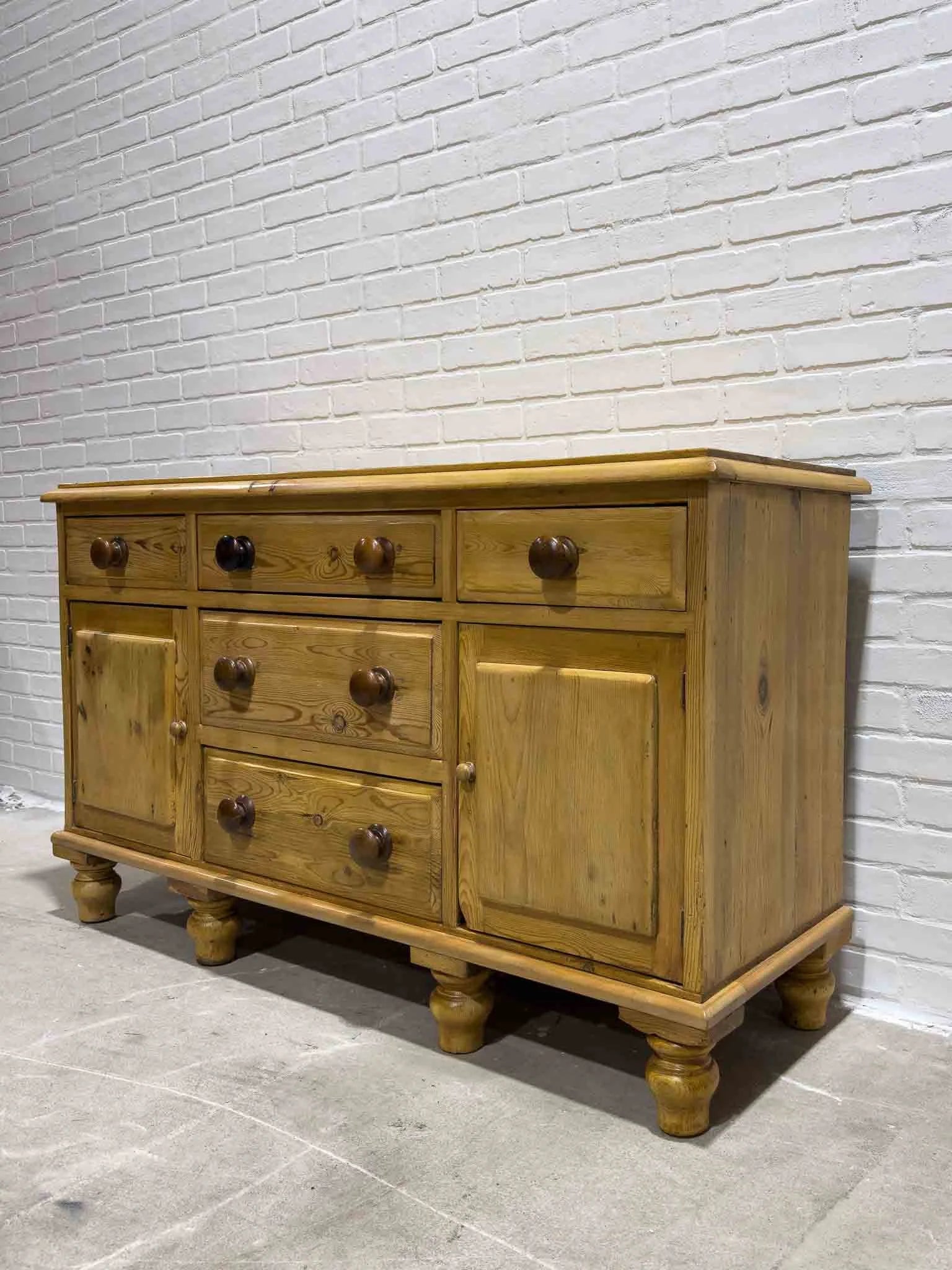 English pine sideboard