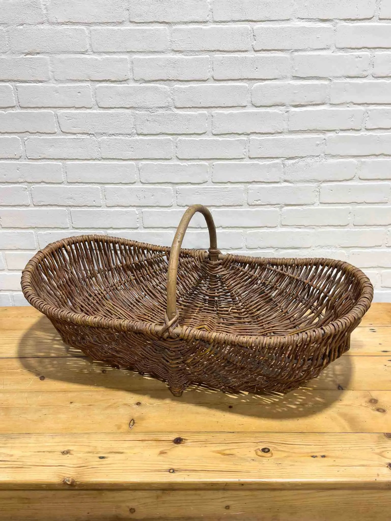 Large French harvest basket
