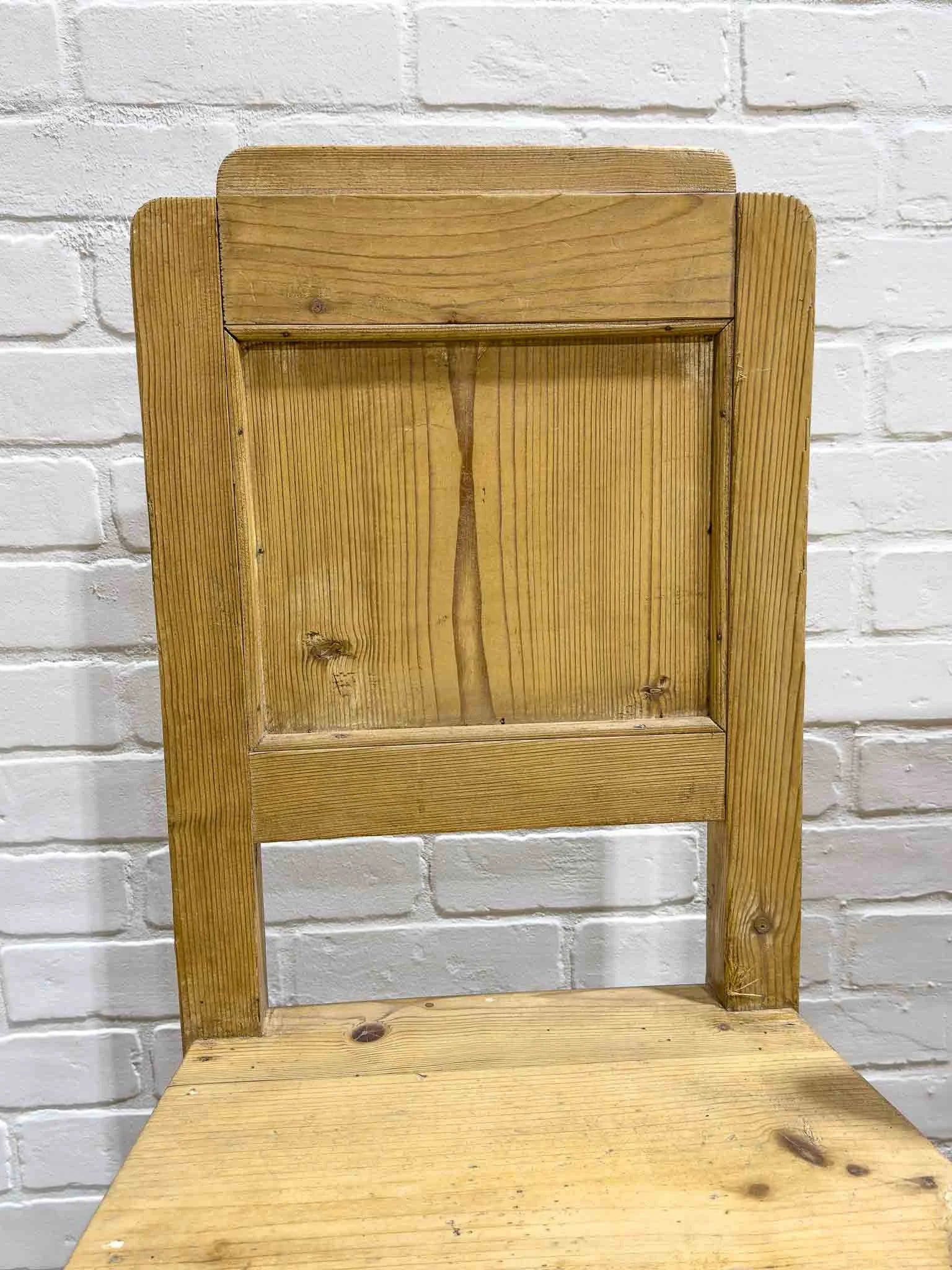 Set of four antique French dining chairs