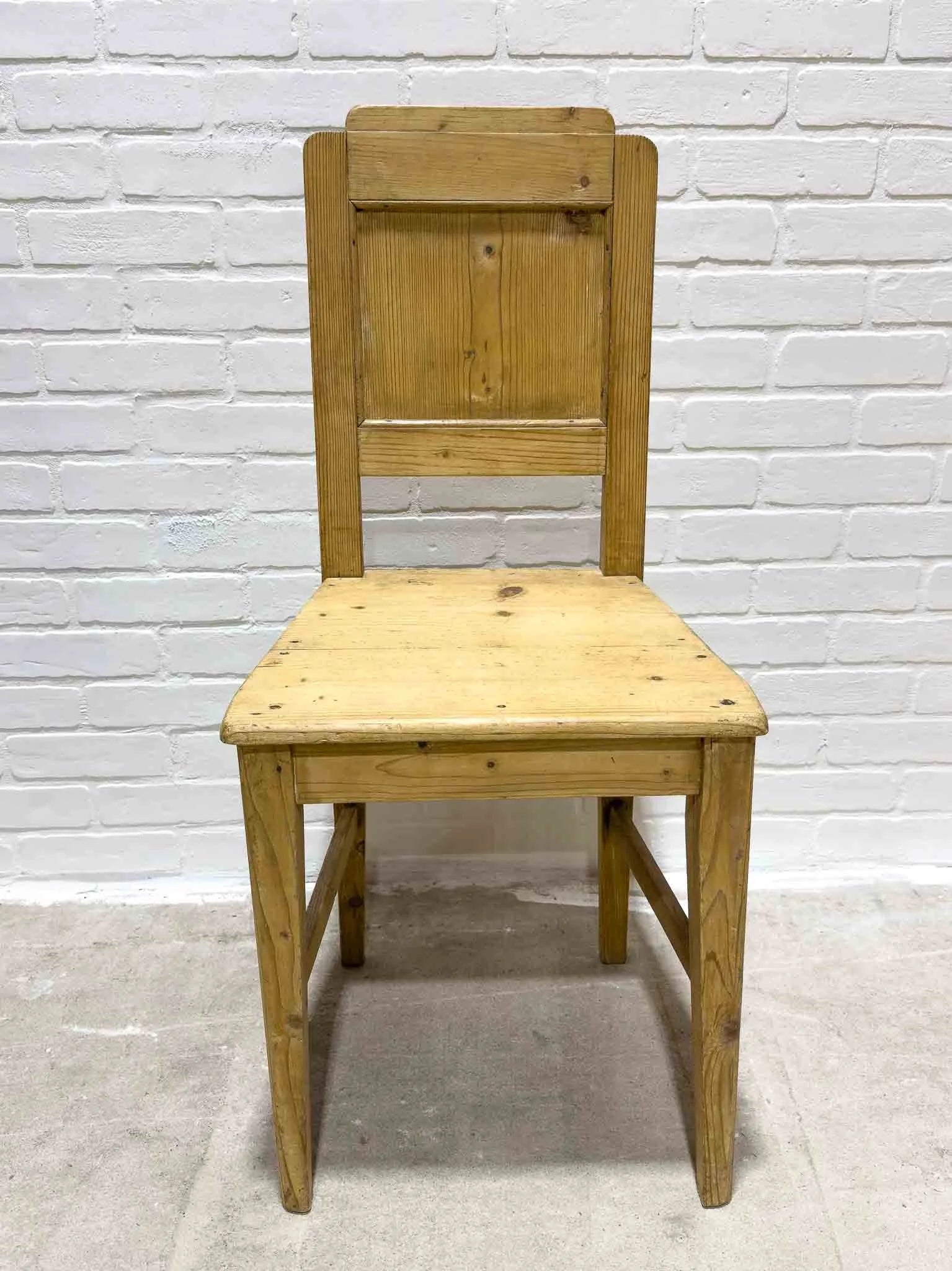 Set of four antique French dining chairs
