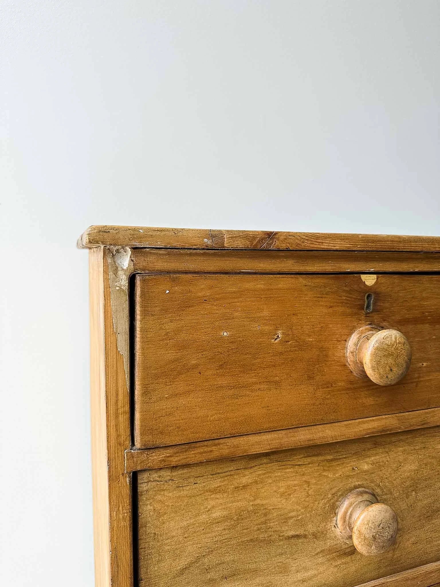 English pine drawers