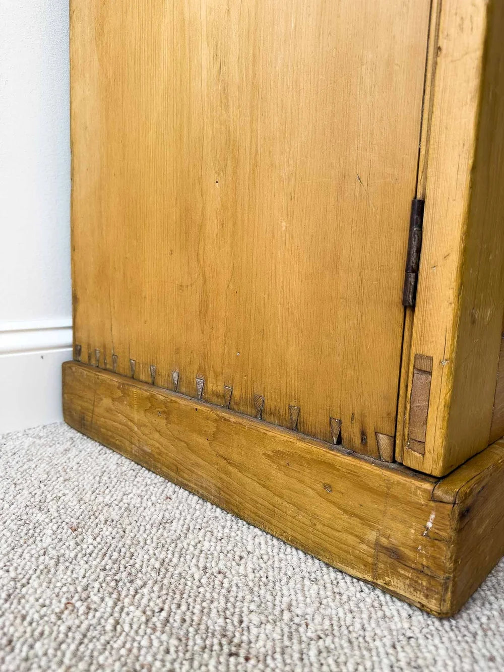 Tall victorian pine wardrobe