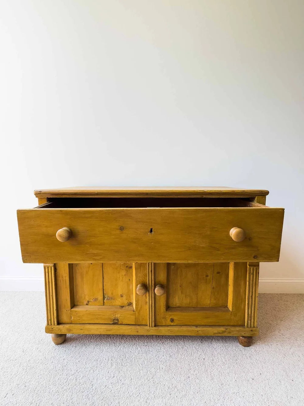English pine antique sideboard