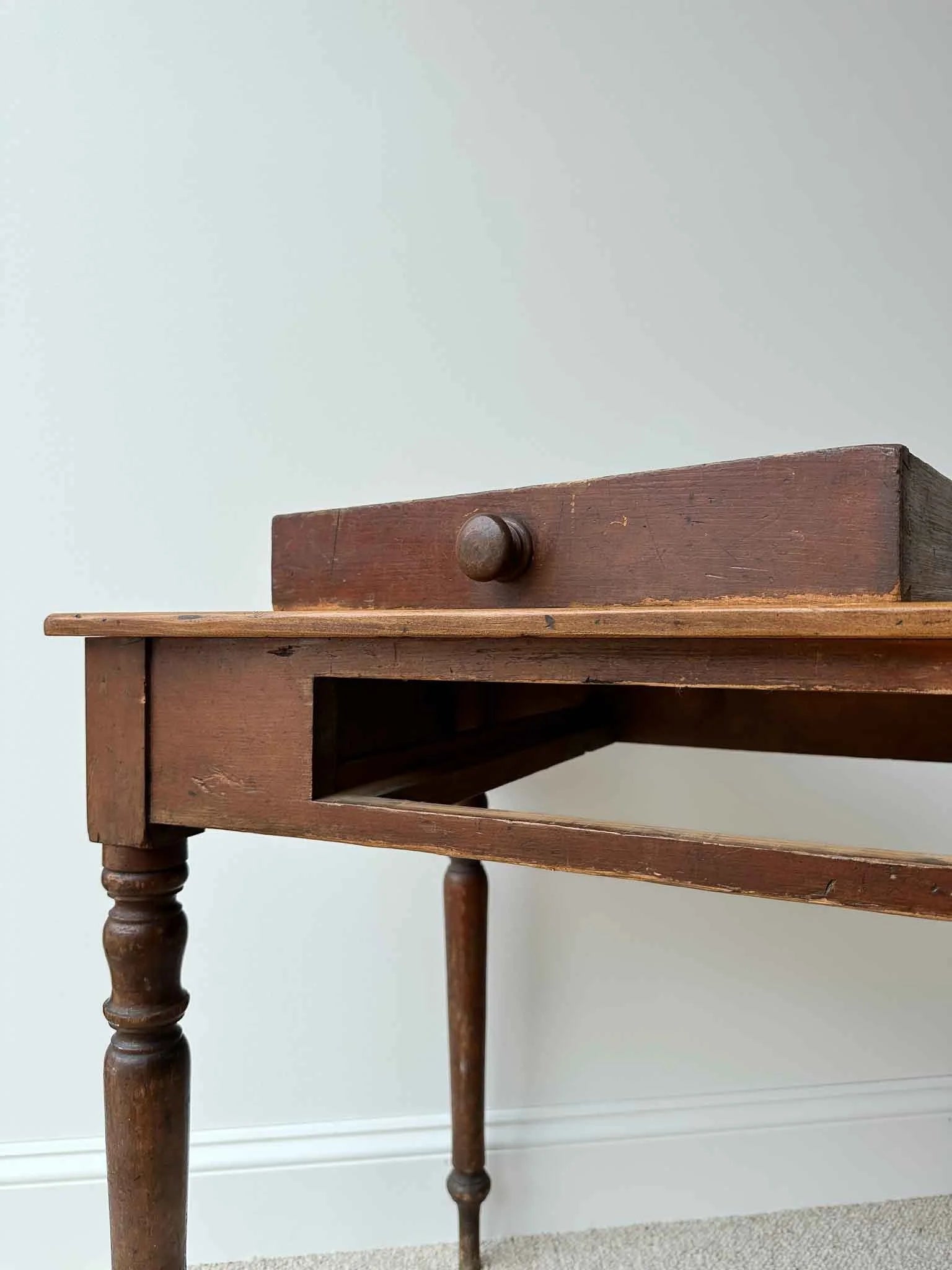 Small victorian pine table