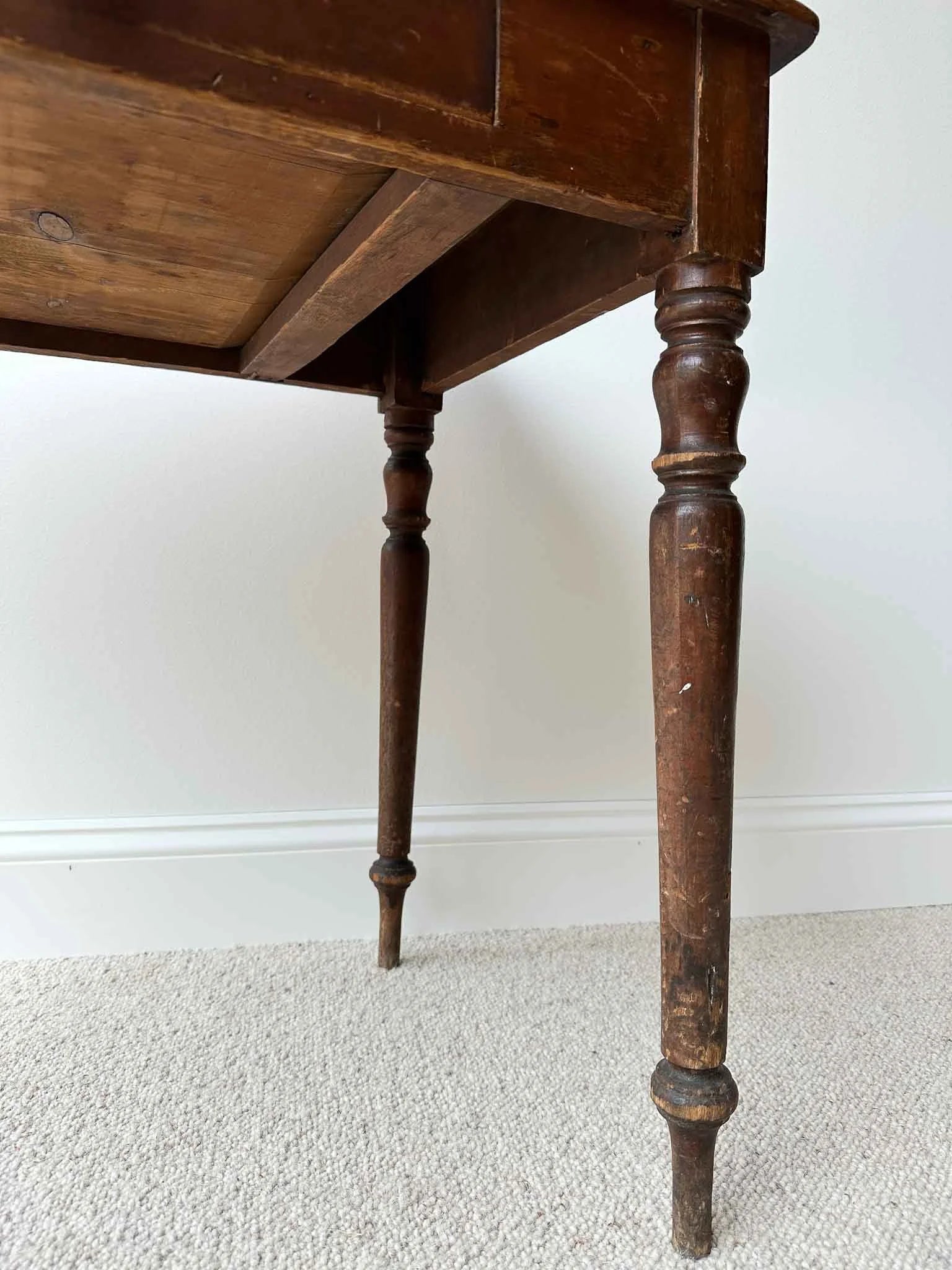 Small victorian pine table