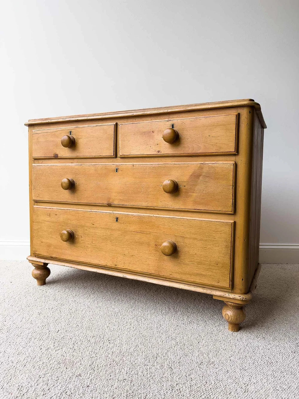 Victorian pine drawers