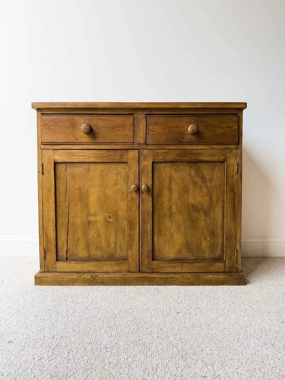 English antique pine sideboard