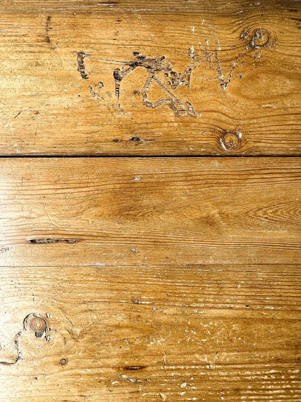 English antique pine sideboard