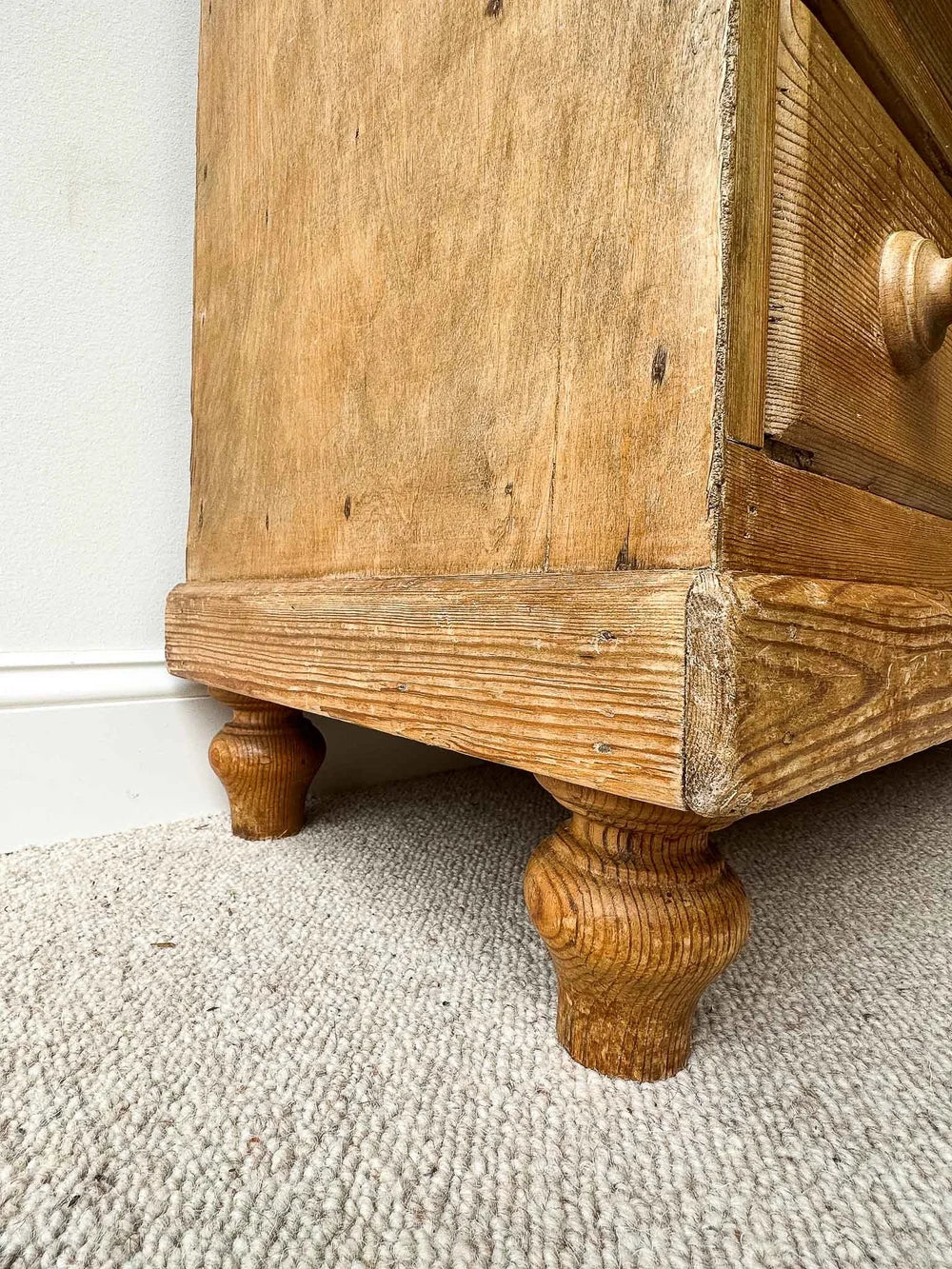 English antique pine sideboard