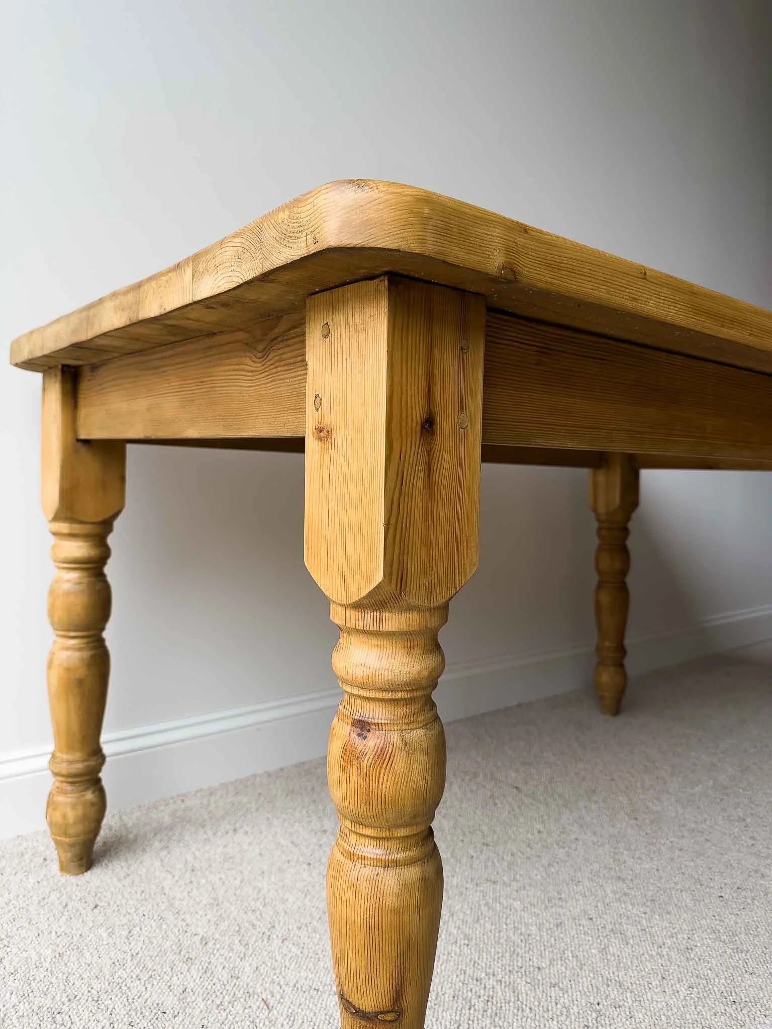 Large vintage farm table