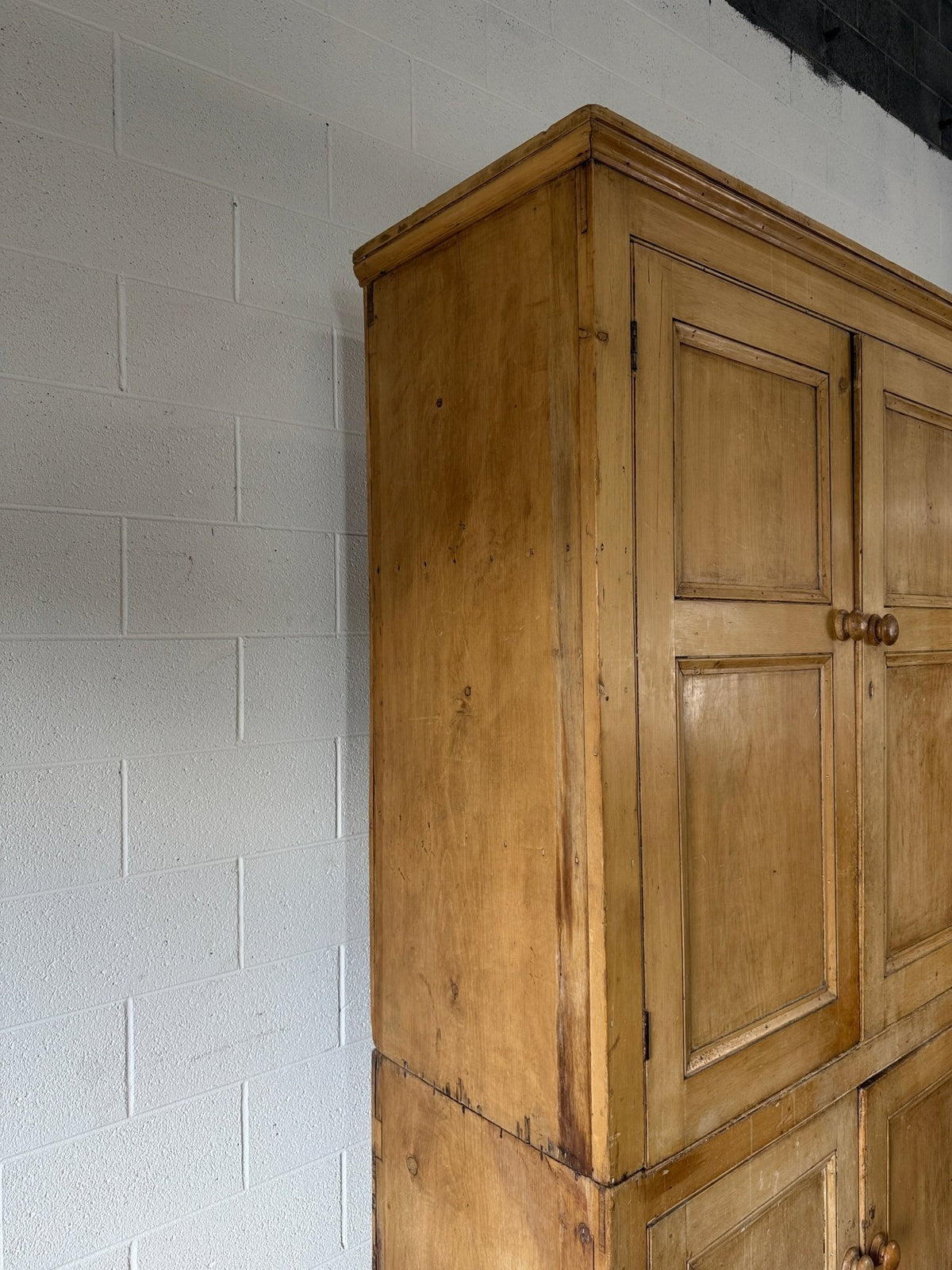 Impressive Antique Pine Wardrobe - House on Horizon