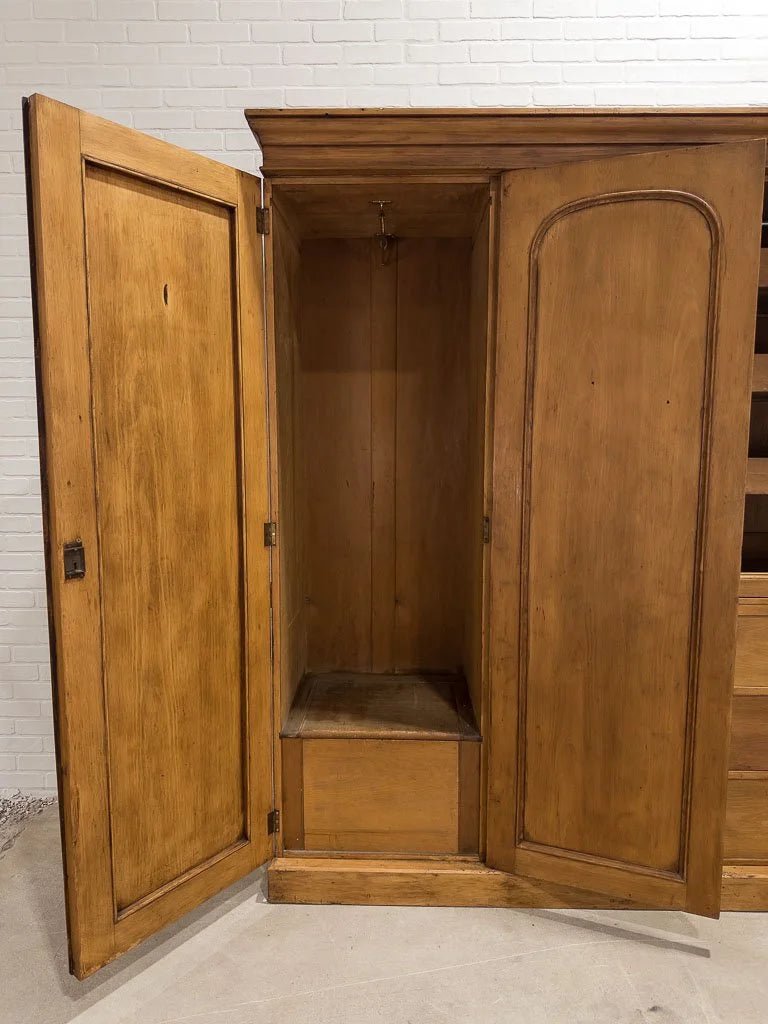 Incredible arched triple antique wardrobe with fitted interior - House on Horizon