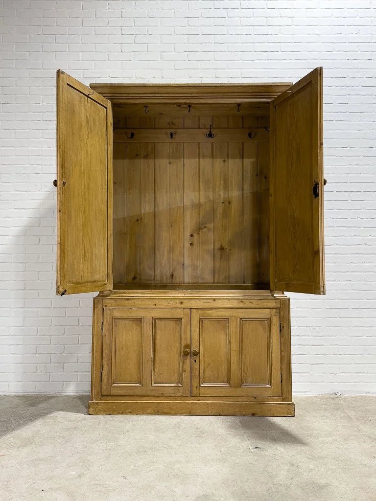 Incredible Victorian pine armoire - House on Horizon
