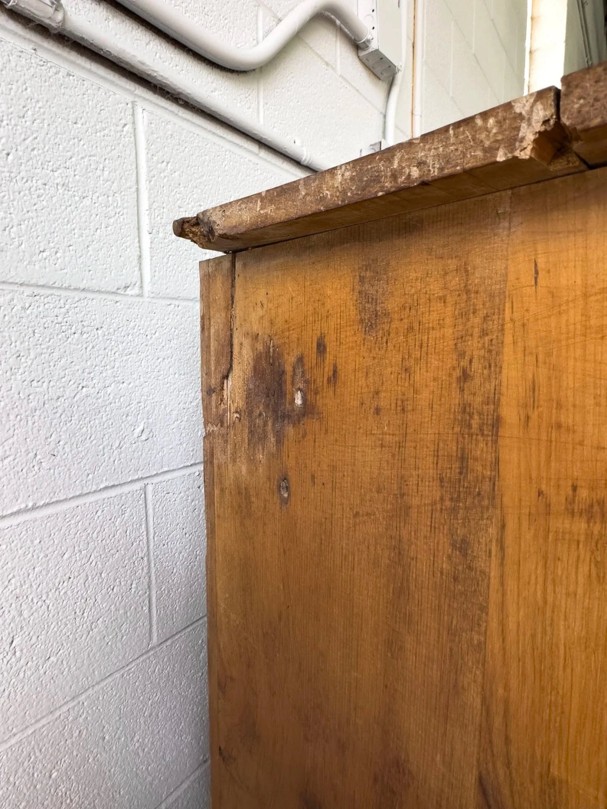 Large antique English pine sideboard - House on Horizon
