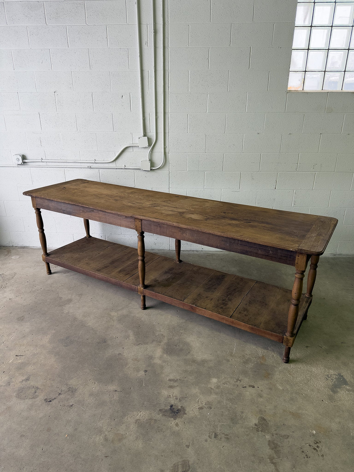 Large antique French drapers table - House on Horizon