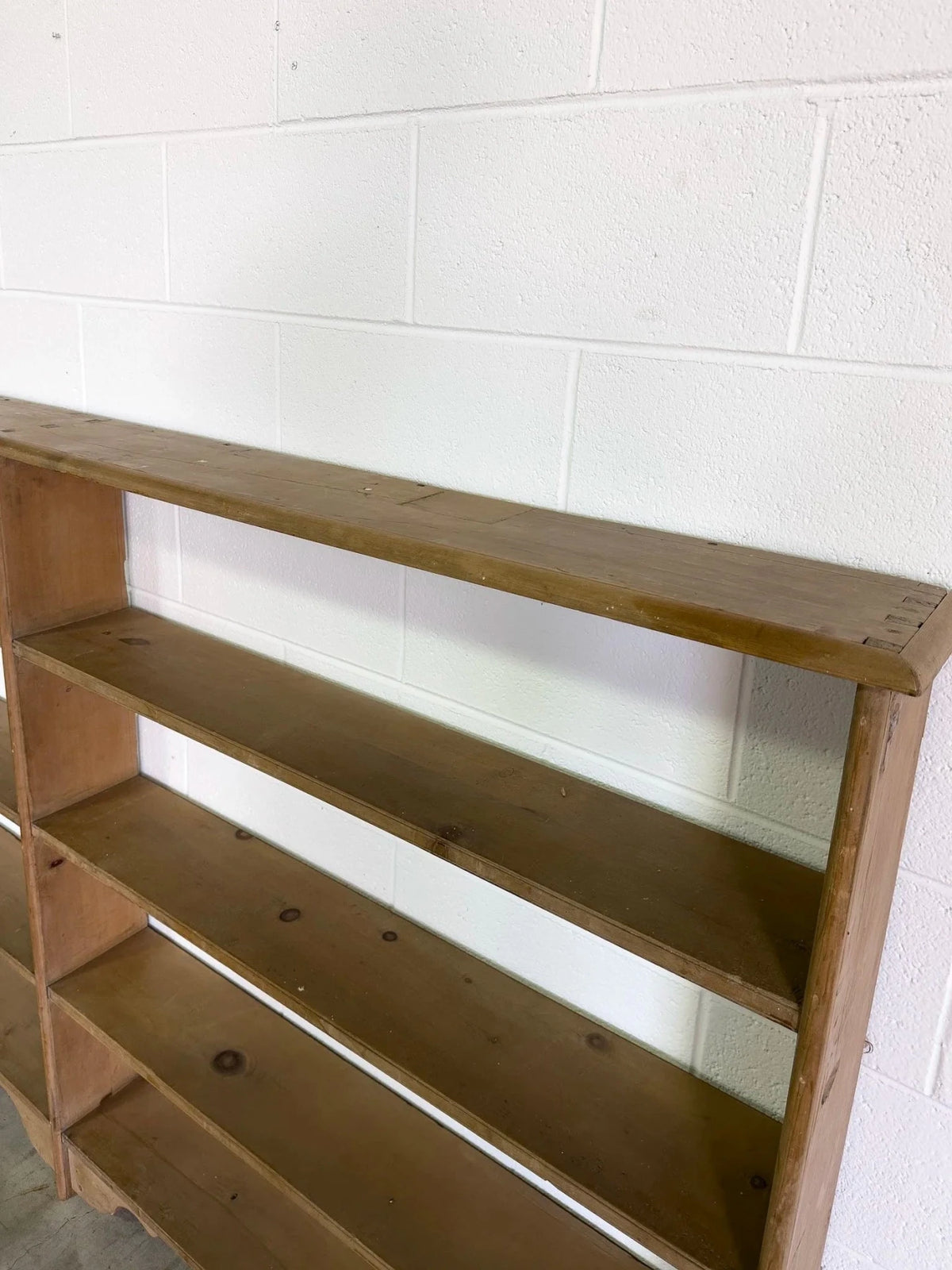 Large Antique Pine Shelving Unit - House on Horizon