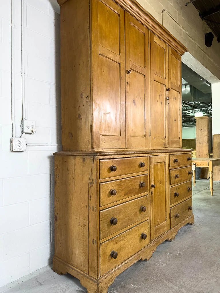 Large English antique housekeepers cupboard - House on Horizon